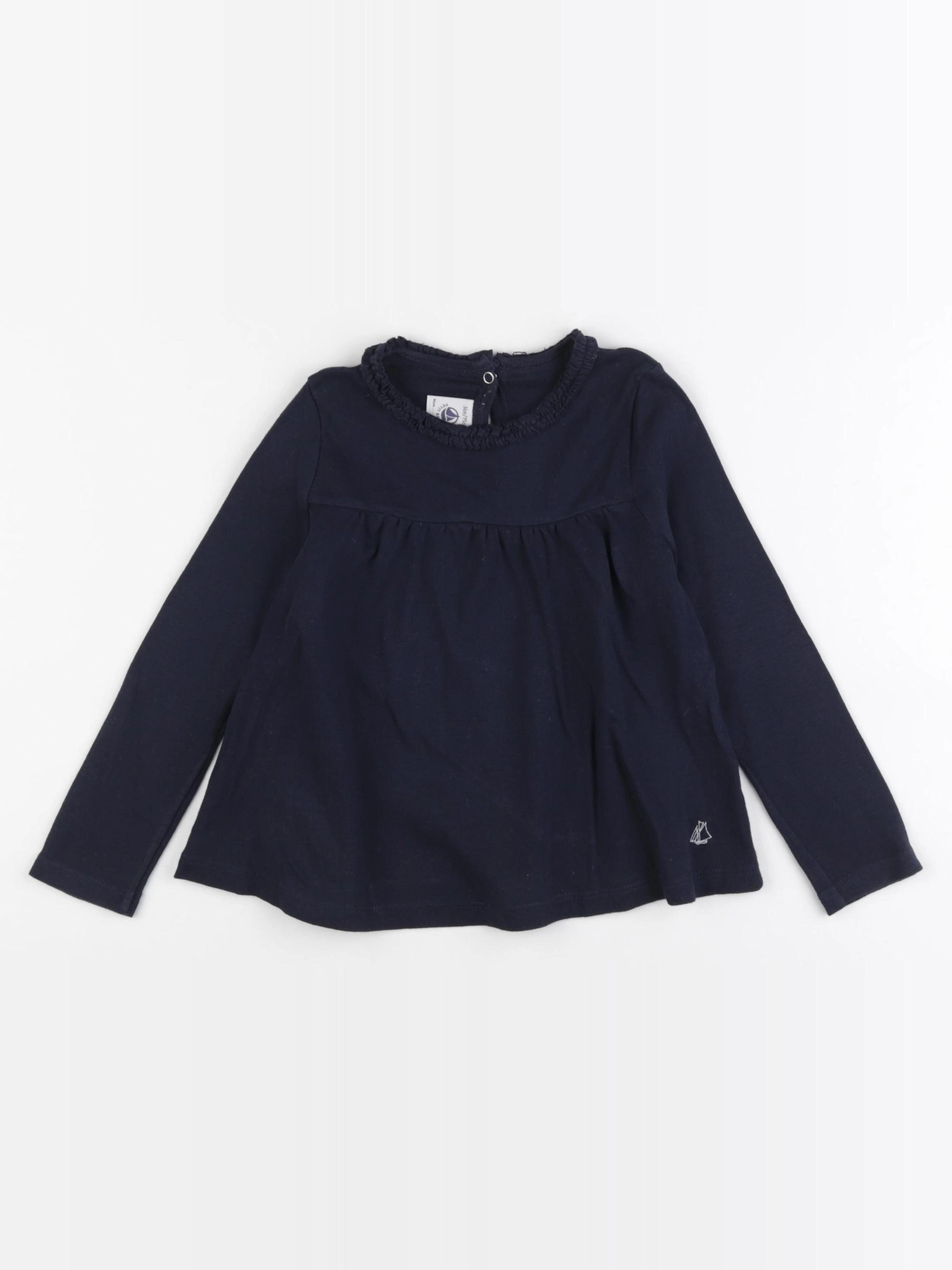 Petit Bateau - tee-shirt bleu - 36 mois