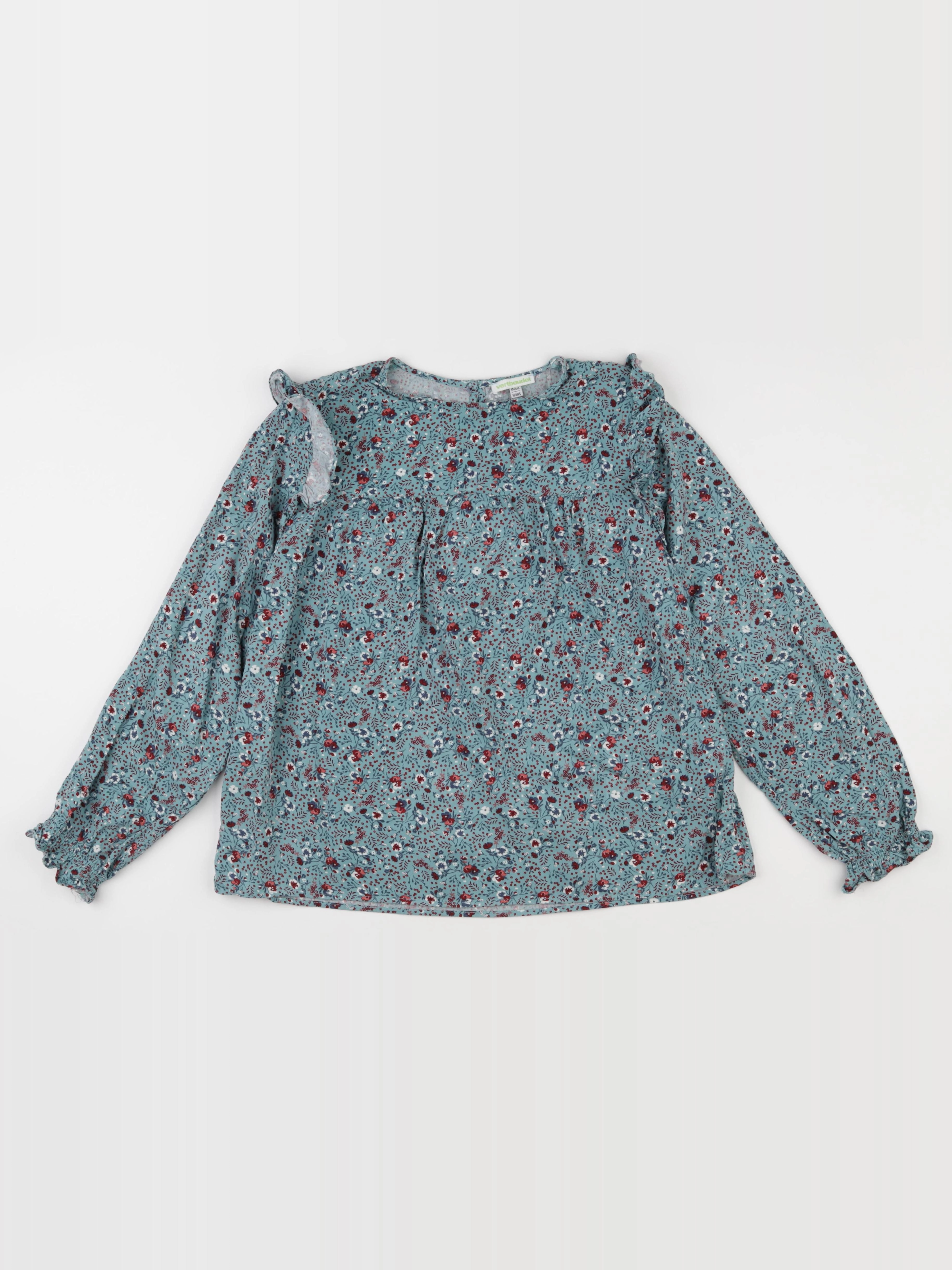 Vertbaudet - blouse bleu, rose - 12 ans