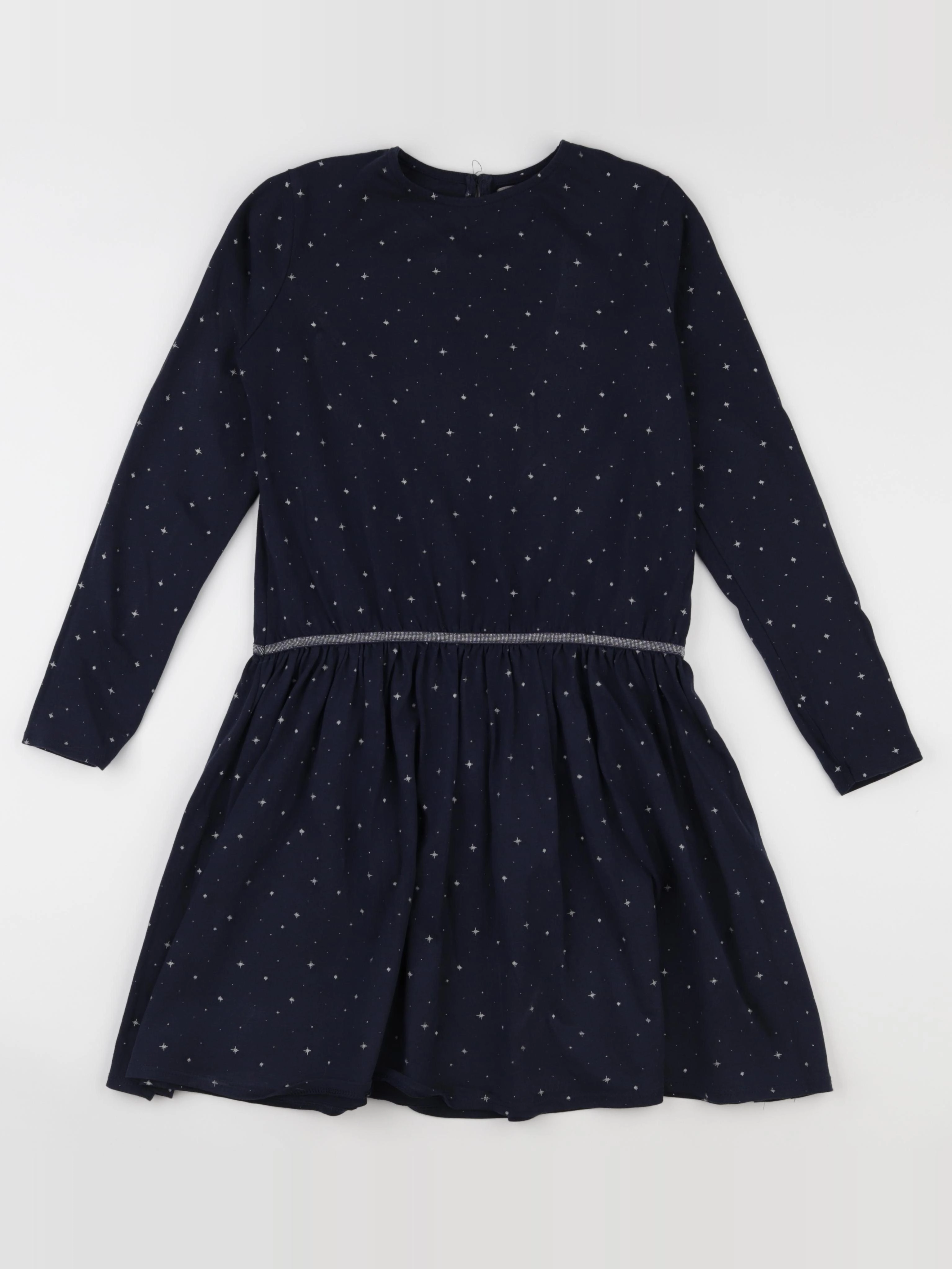 Vertbaudet - robe bleu, argent - 12 ans