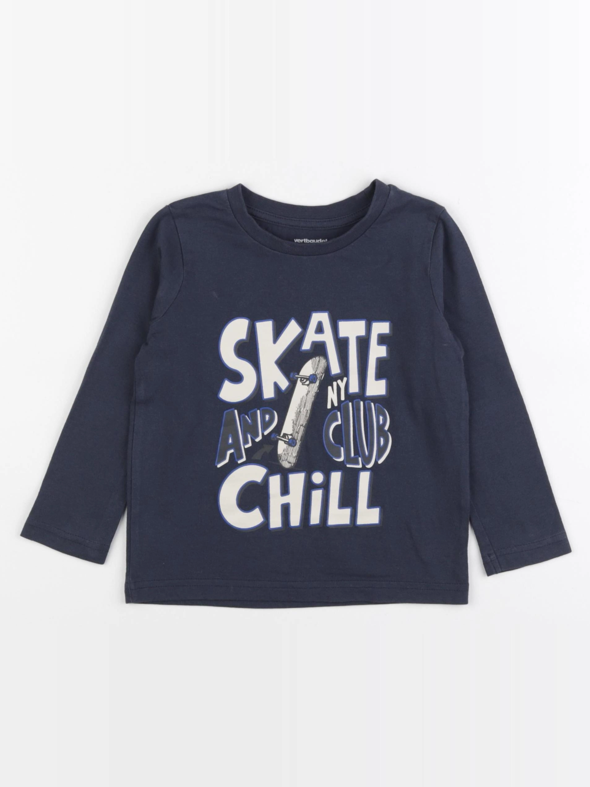 Vertbaudet - tee-shirt bleu - 3 ans