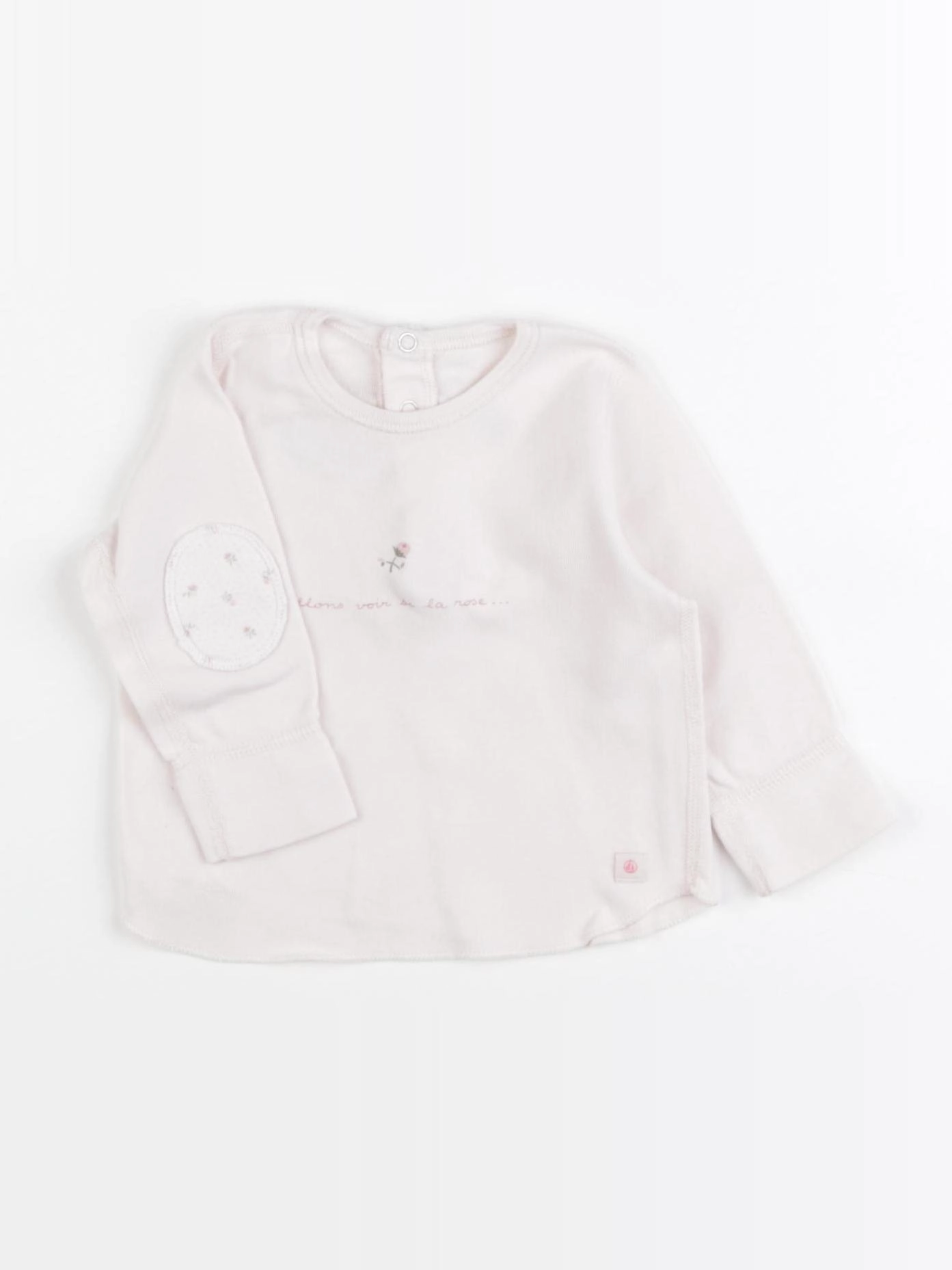 Petit Bateau - tee-shirt rose - 6 mois
