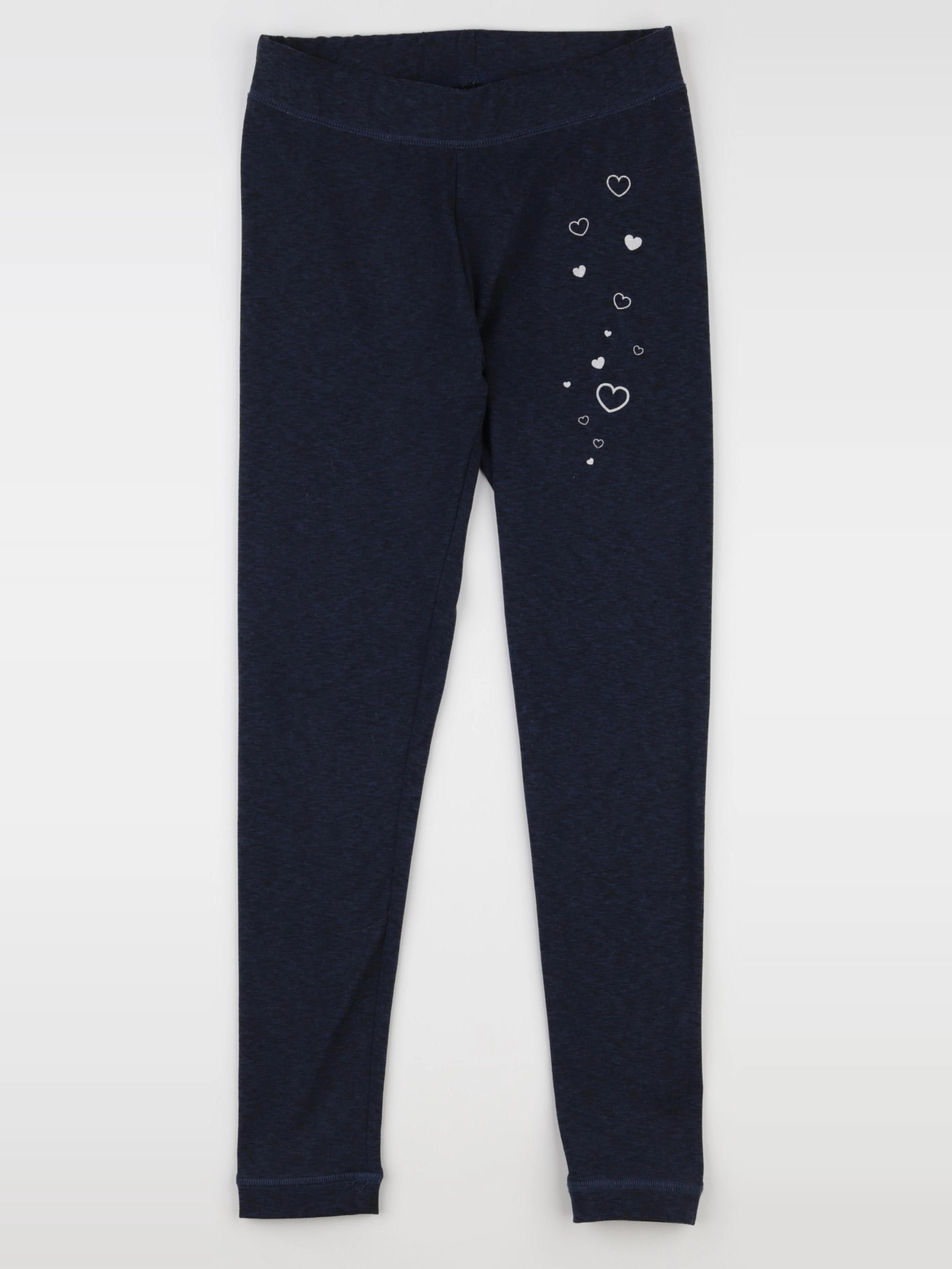 Vertbaudet - legging bleu, argent - 12 ans