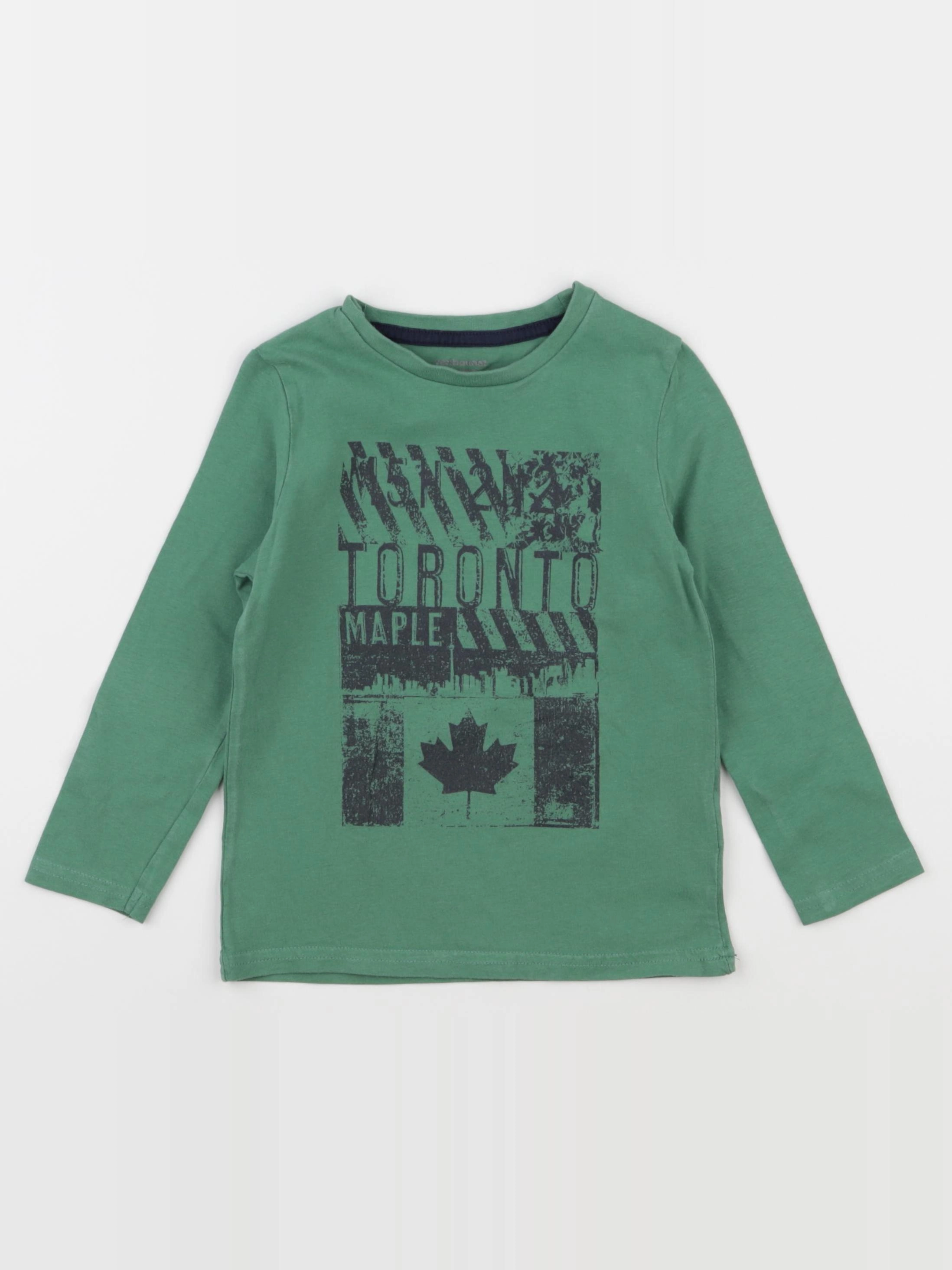 Vertbaudet - tee-shirt vert - 4 ans