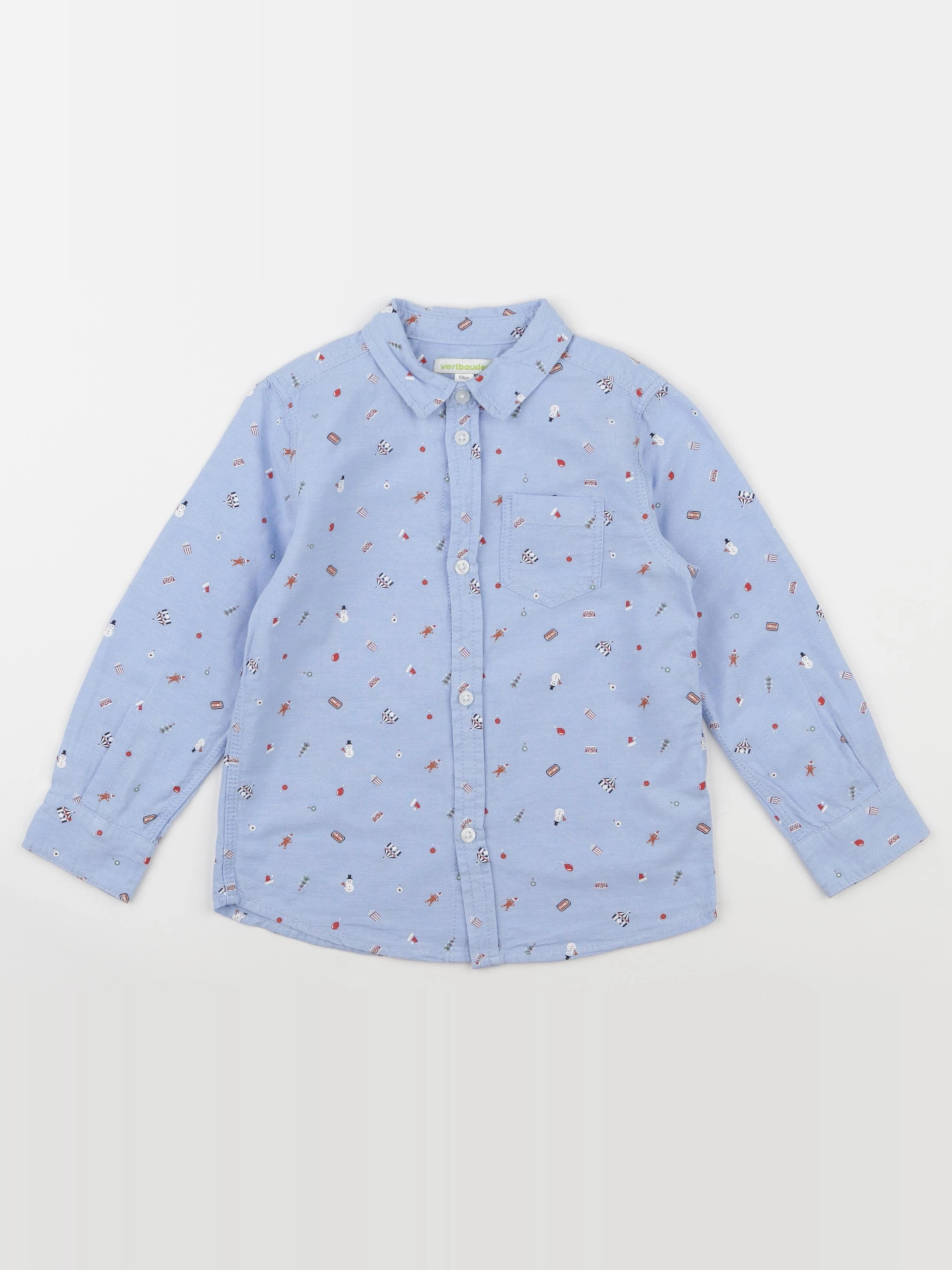 Vertbaudet - chemise bleu - 5 ans