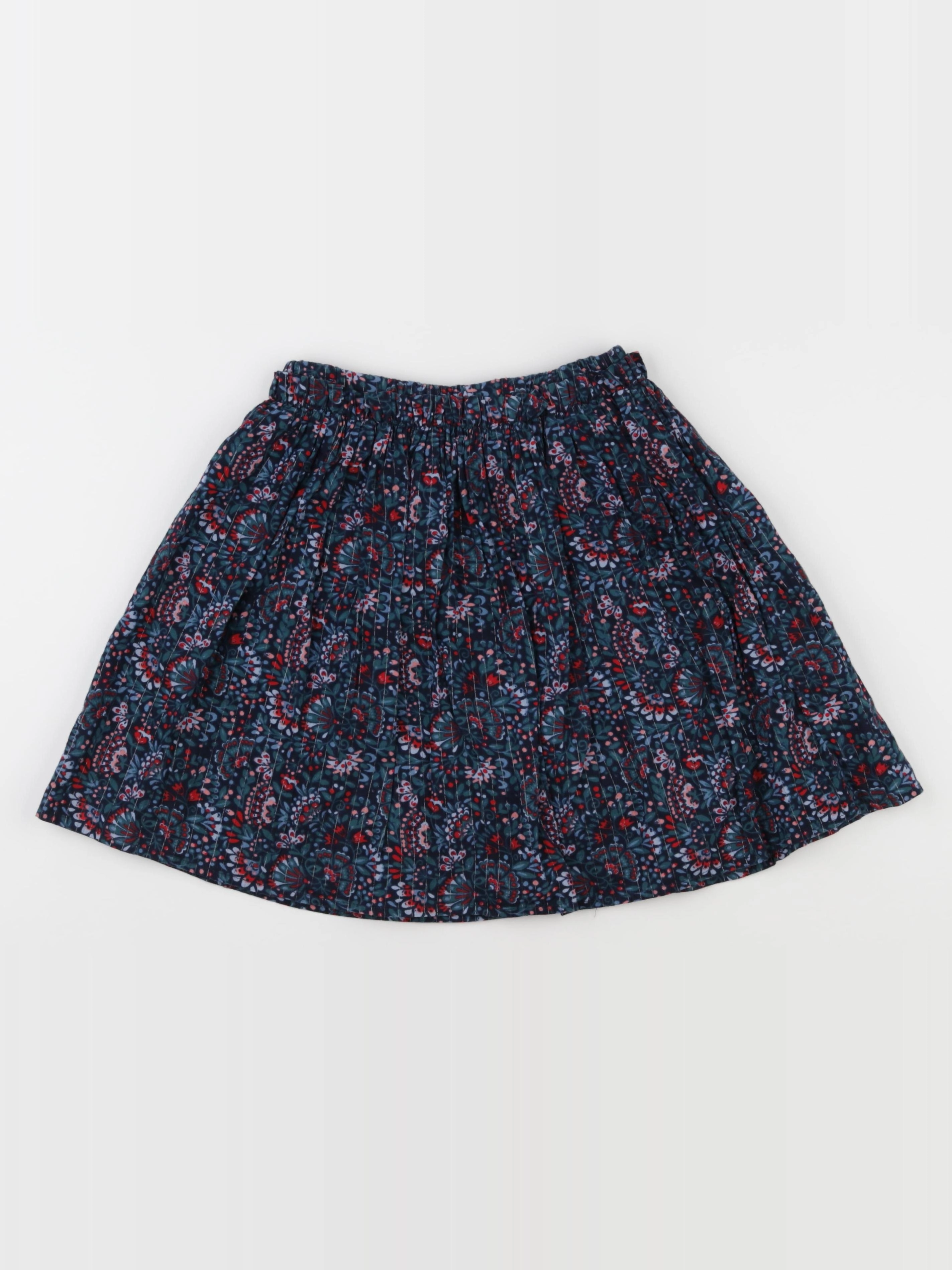 Vertbaudet - jupe bleu, rose - 10 ans