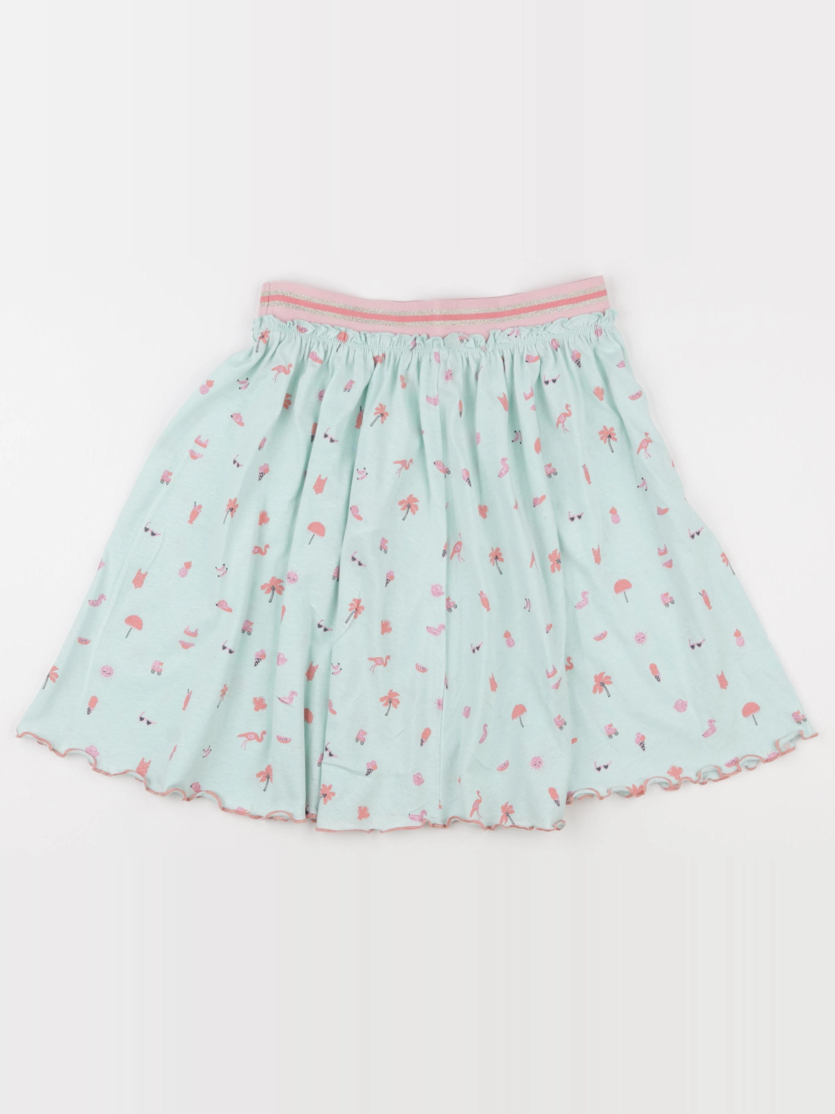 Vertbaudet - jupe bleu, rose - 12 ans