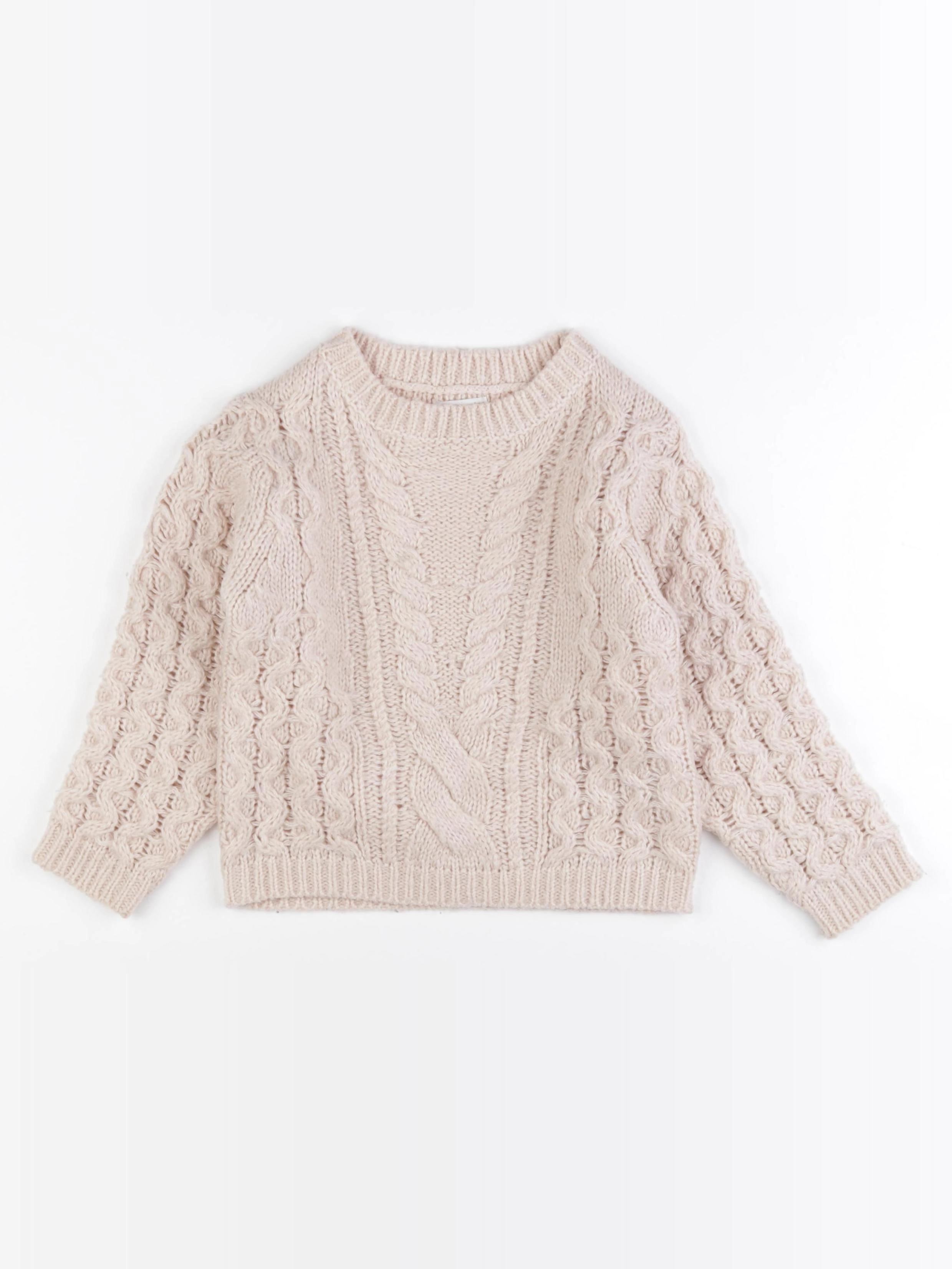 Vertbaudet - pull beige - 6 ans