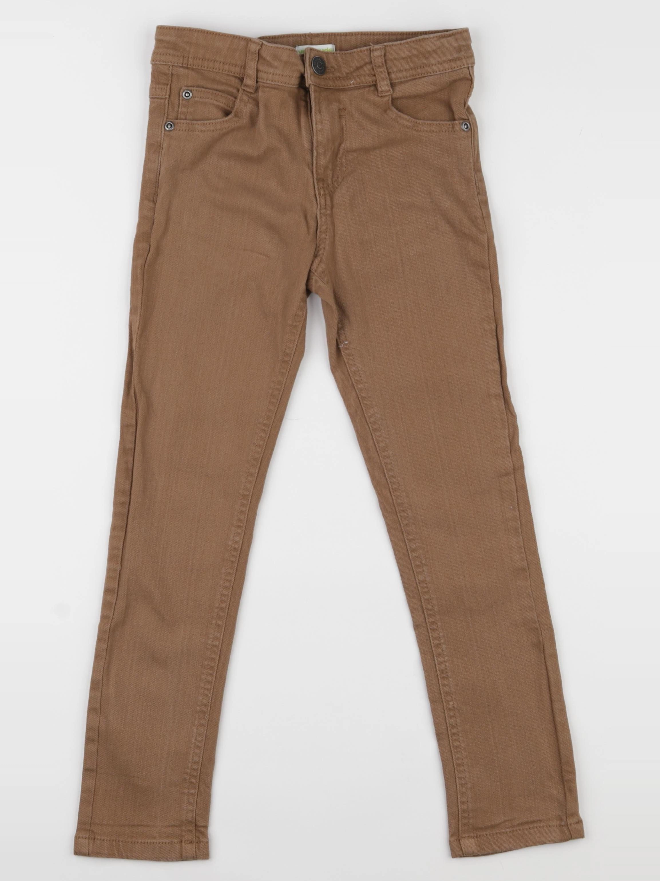 Vertbaudet - pantalon marron - 7 ans