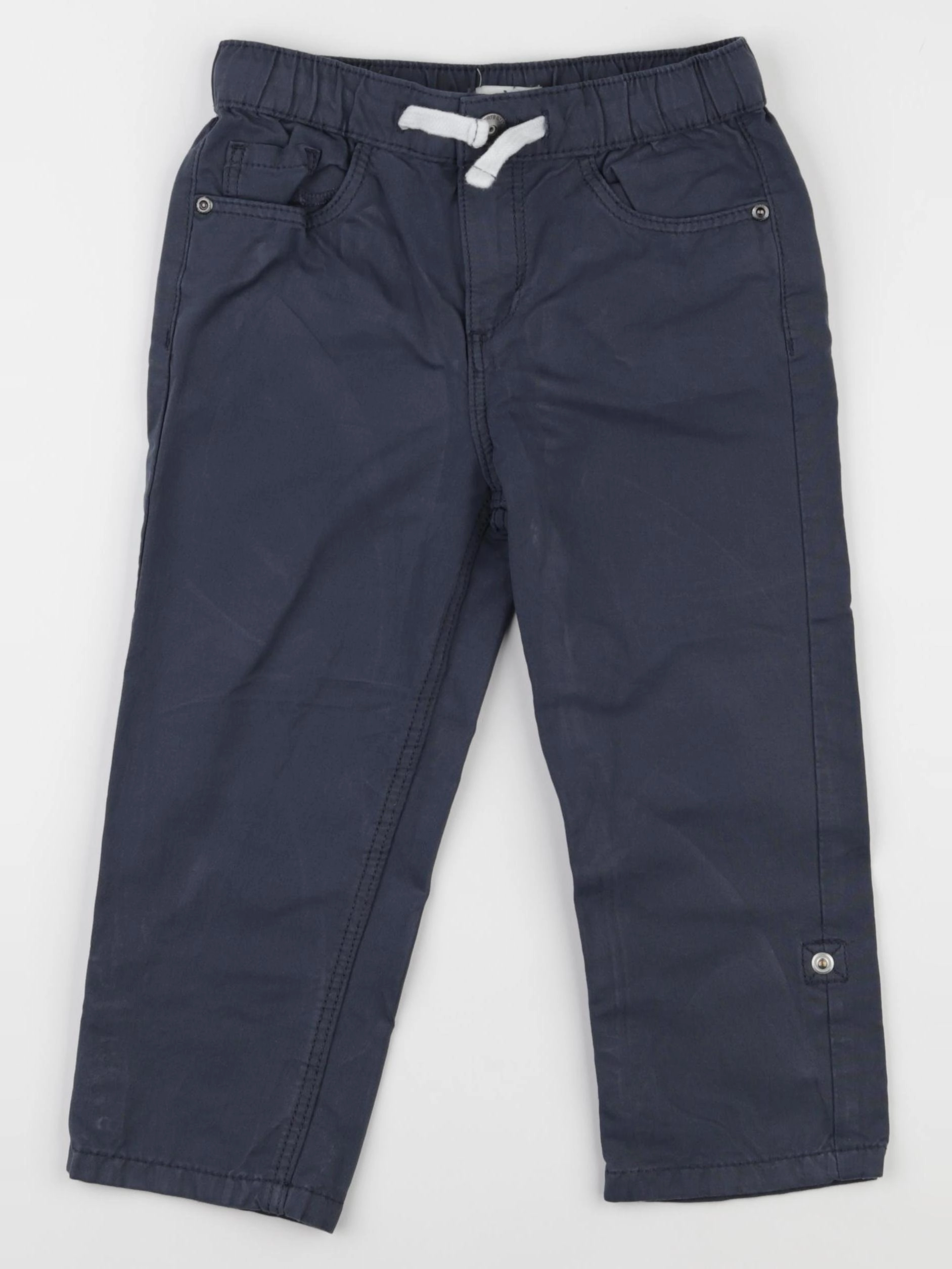 Vertbaudet - pantacourt bleu - 7 ans