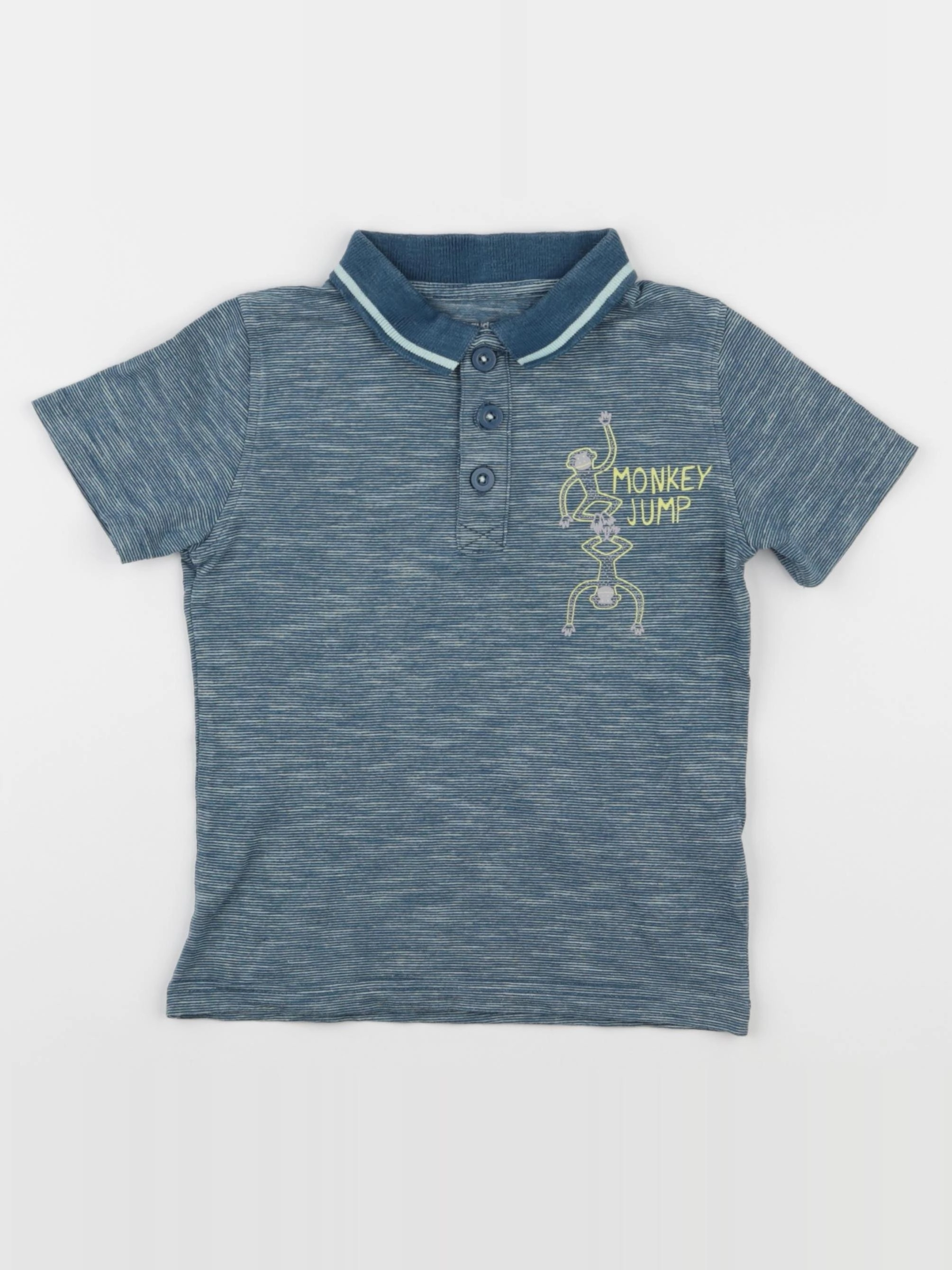 Vertbaudet - polo vert - 4 ans