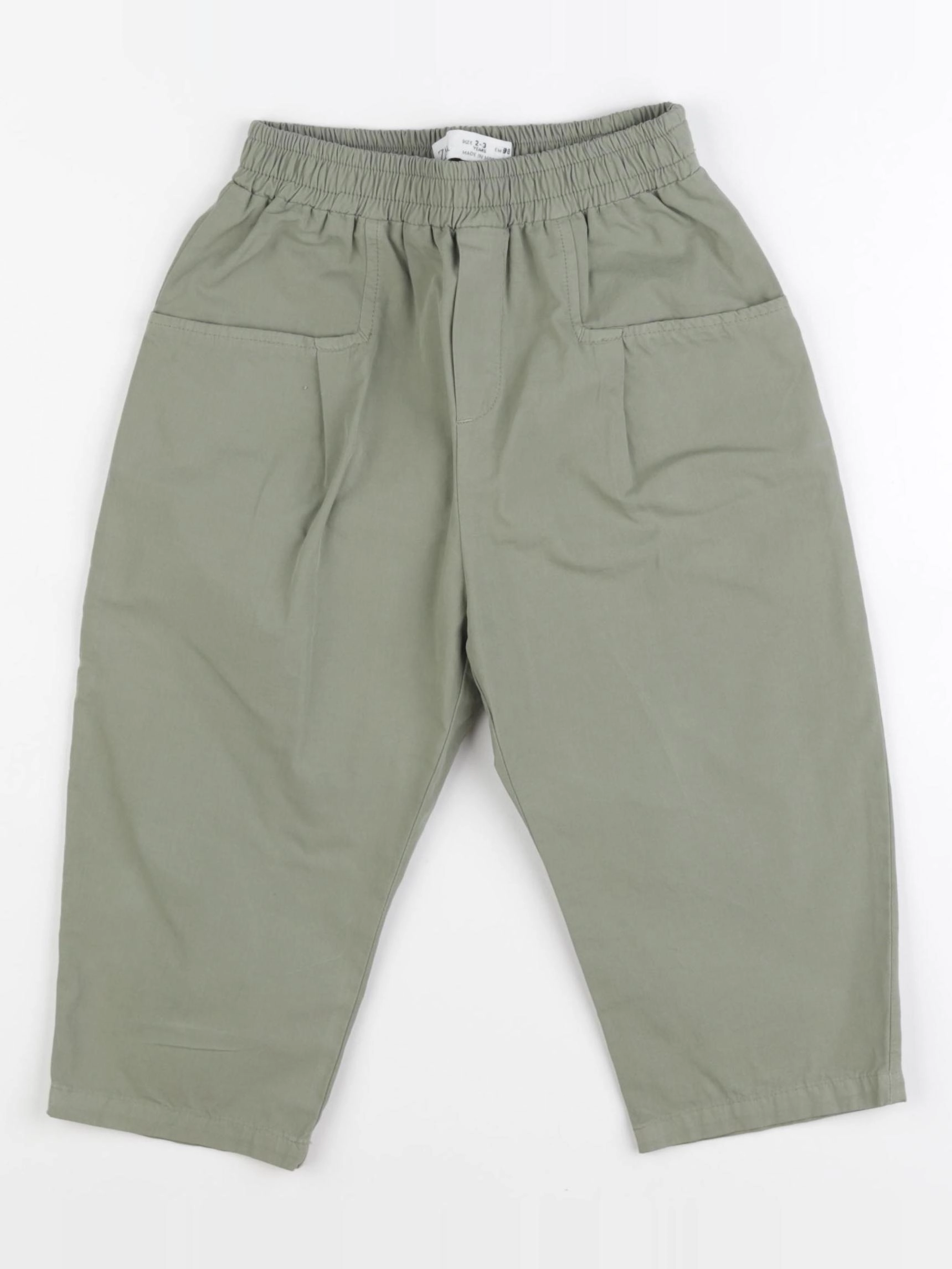Zara - pantalon vert - 2/3 ans
