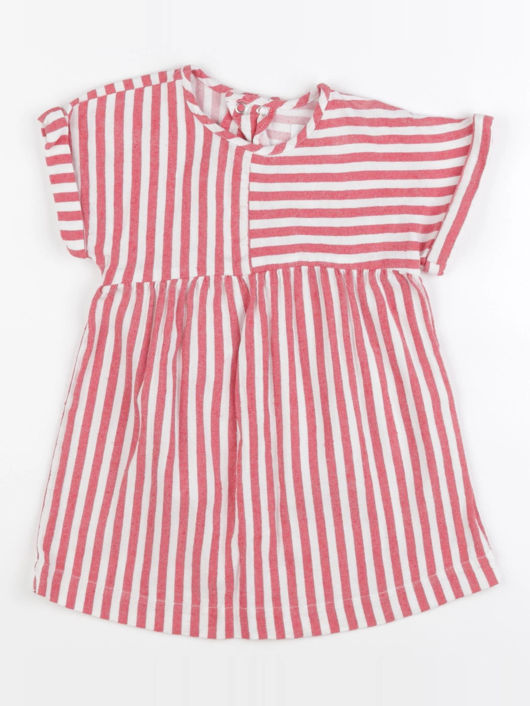 Zara - robe blanc, rouge - 2/3 ans