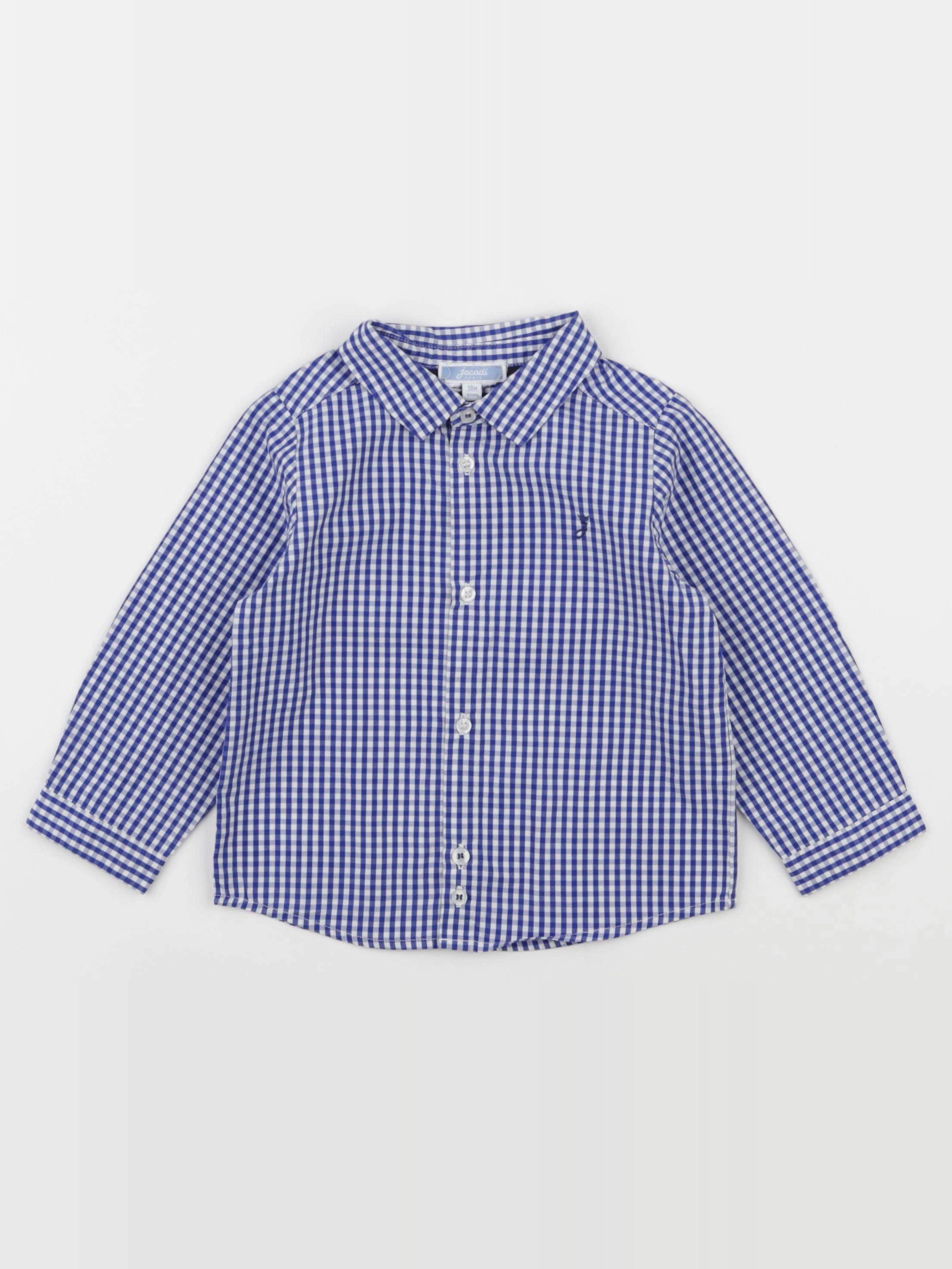Jacadi - chemise bleu, blanc - 18 mois