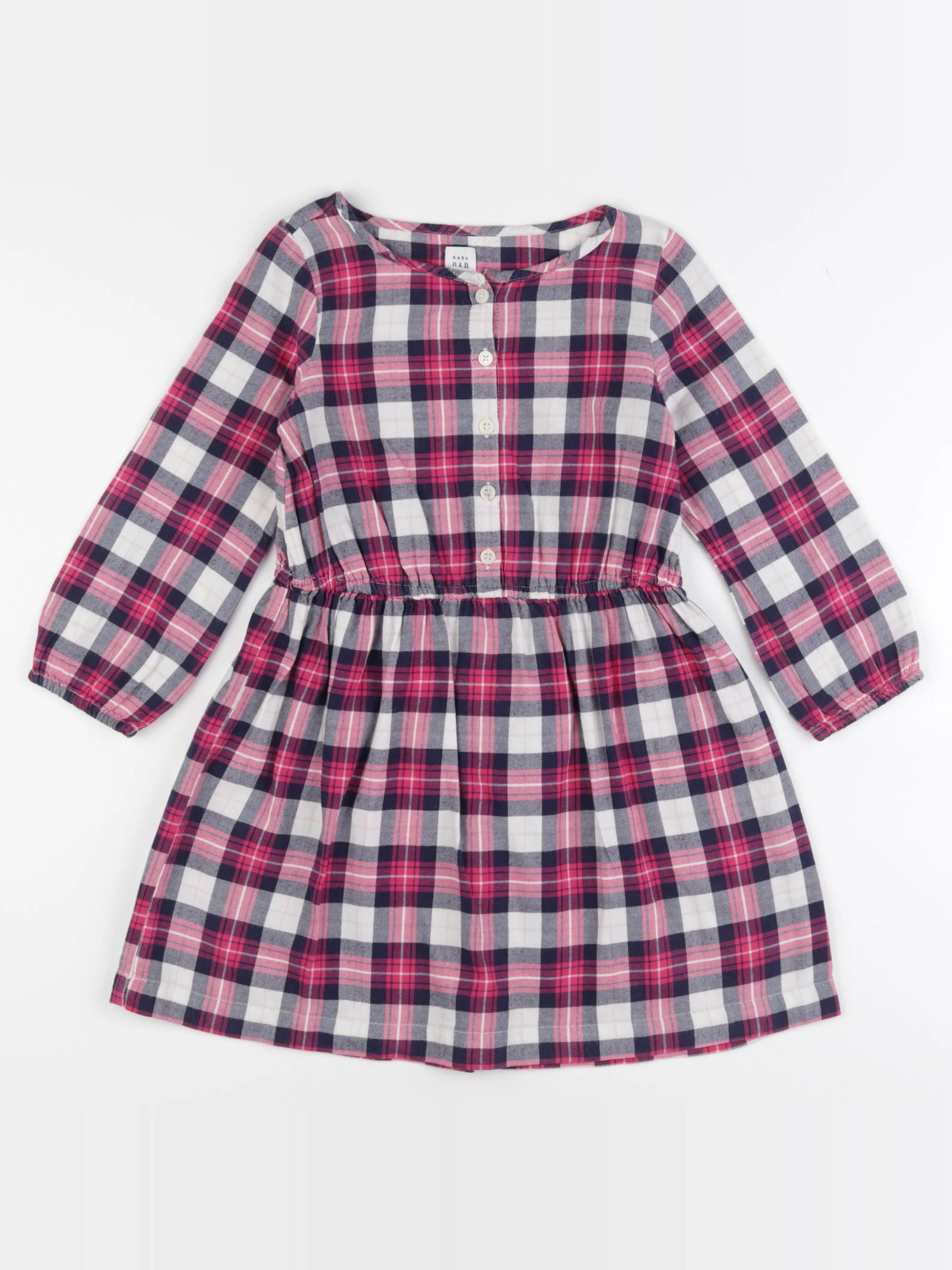 GAP - robe blanc, bleu, rose - 5 ans