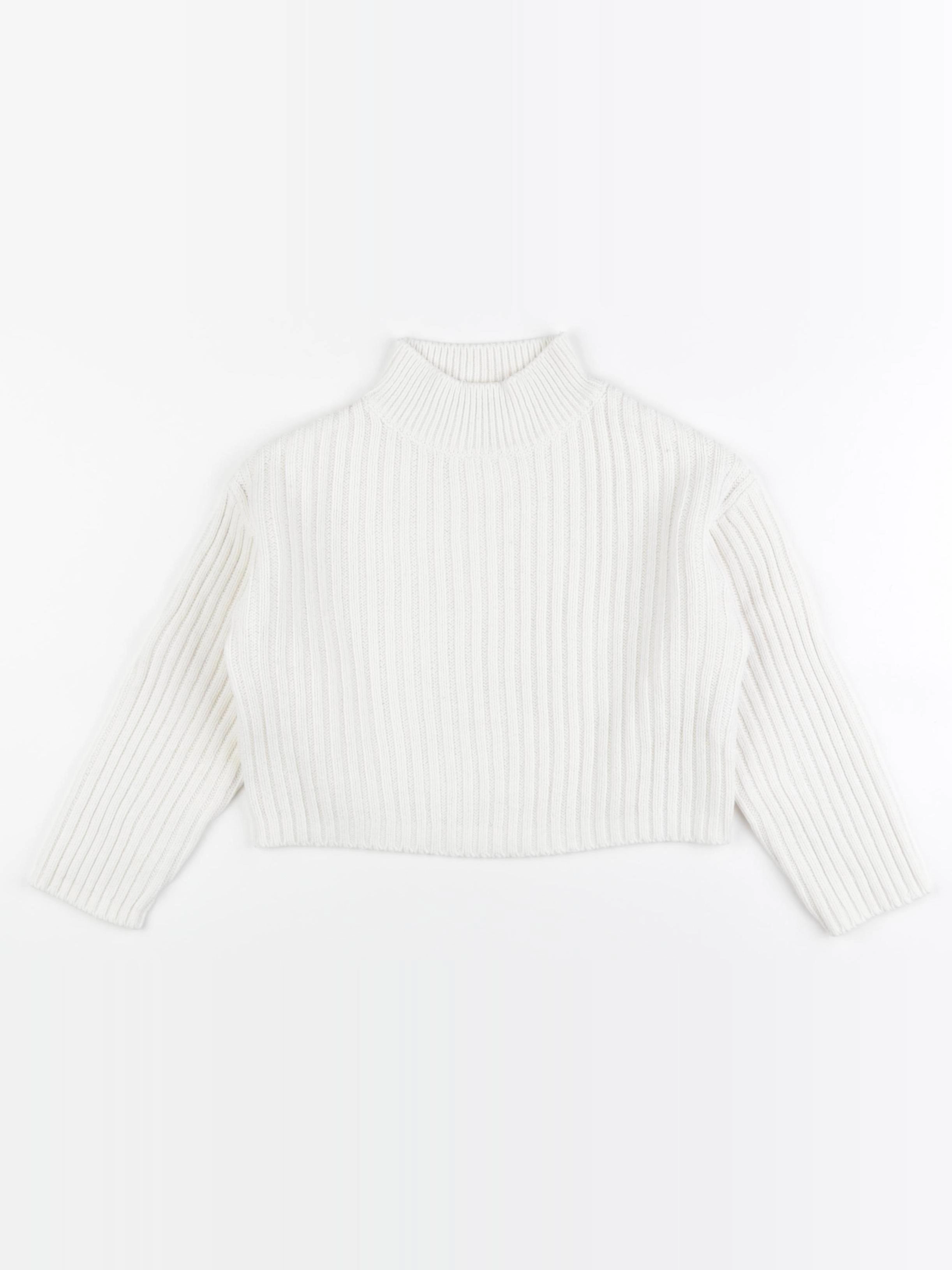 Zara - pull blanc - 6/7 ans