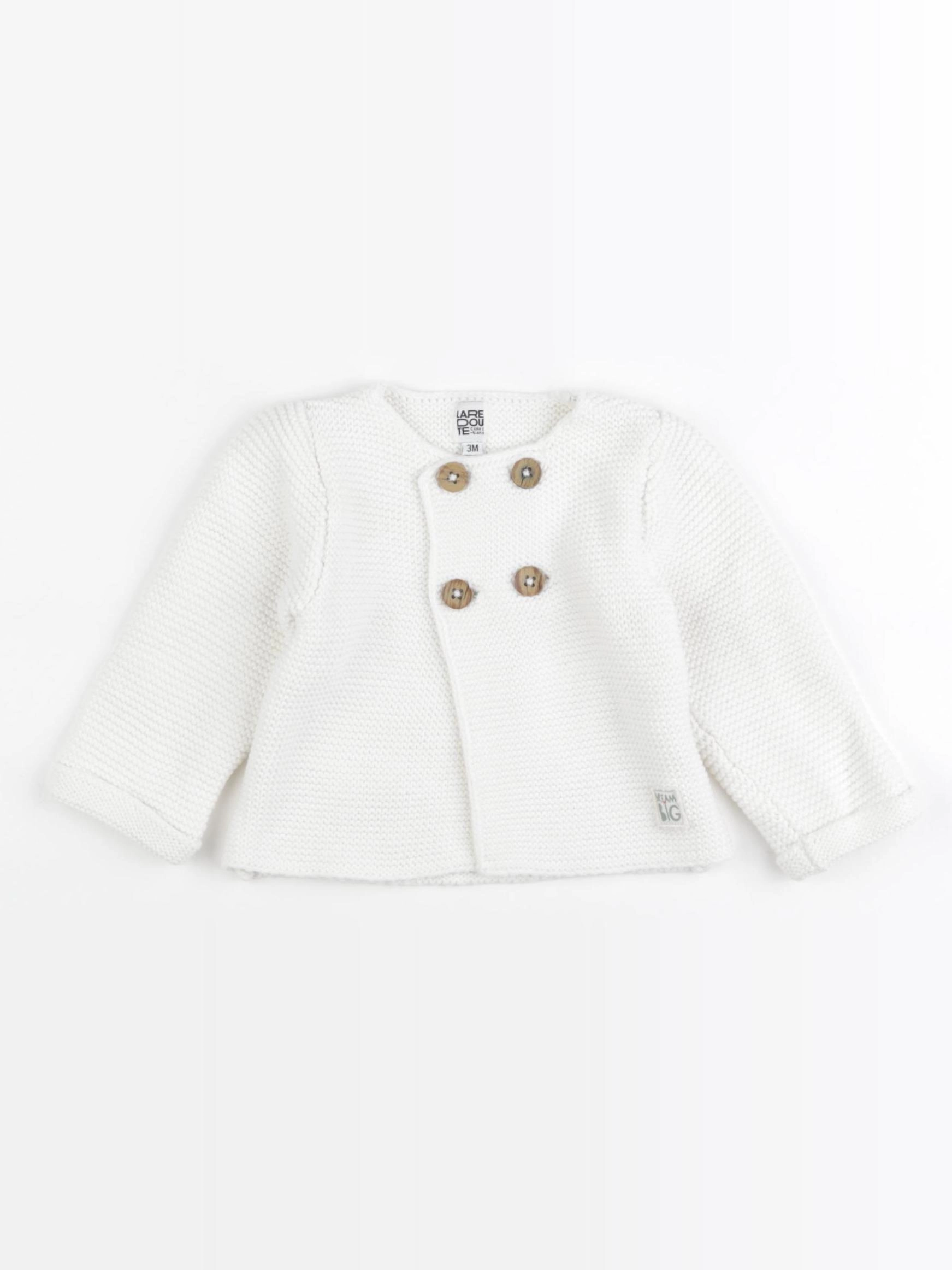 La Redoute - gilet blanc - 3 mois