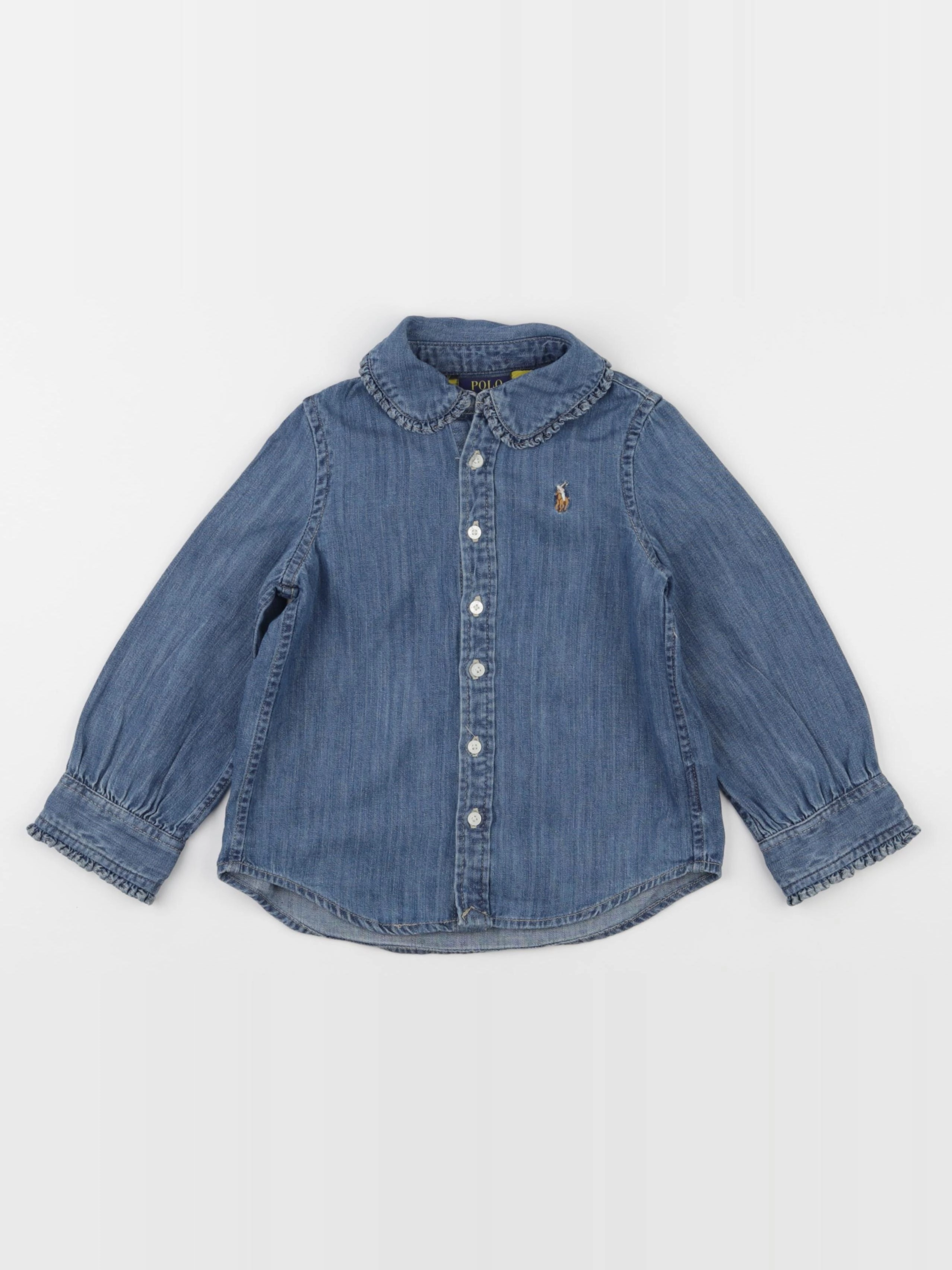 Ralph Lauren - chemise bleu - 2 ans