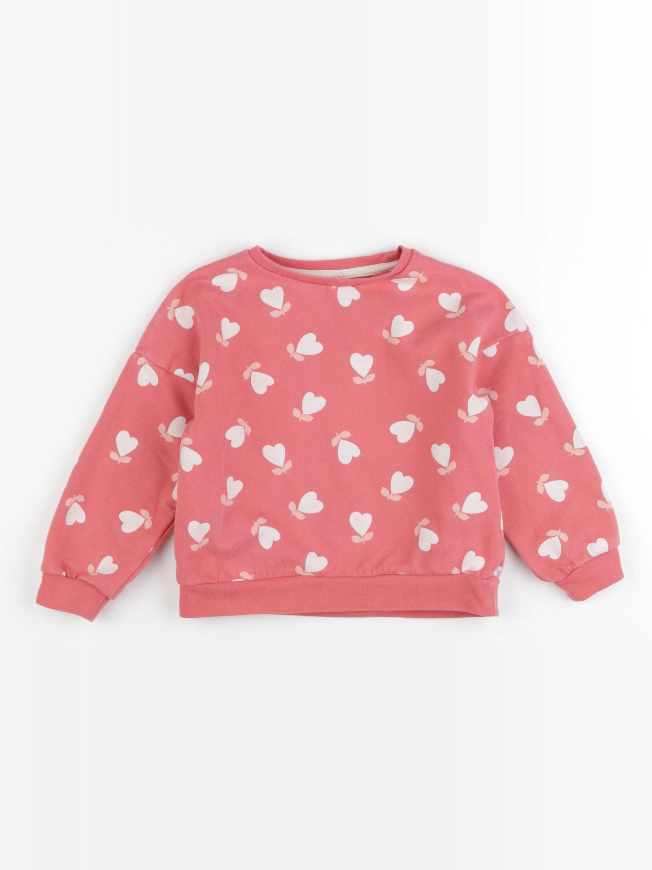 Vertbaudet - sweat rose - 3 ans