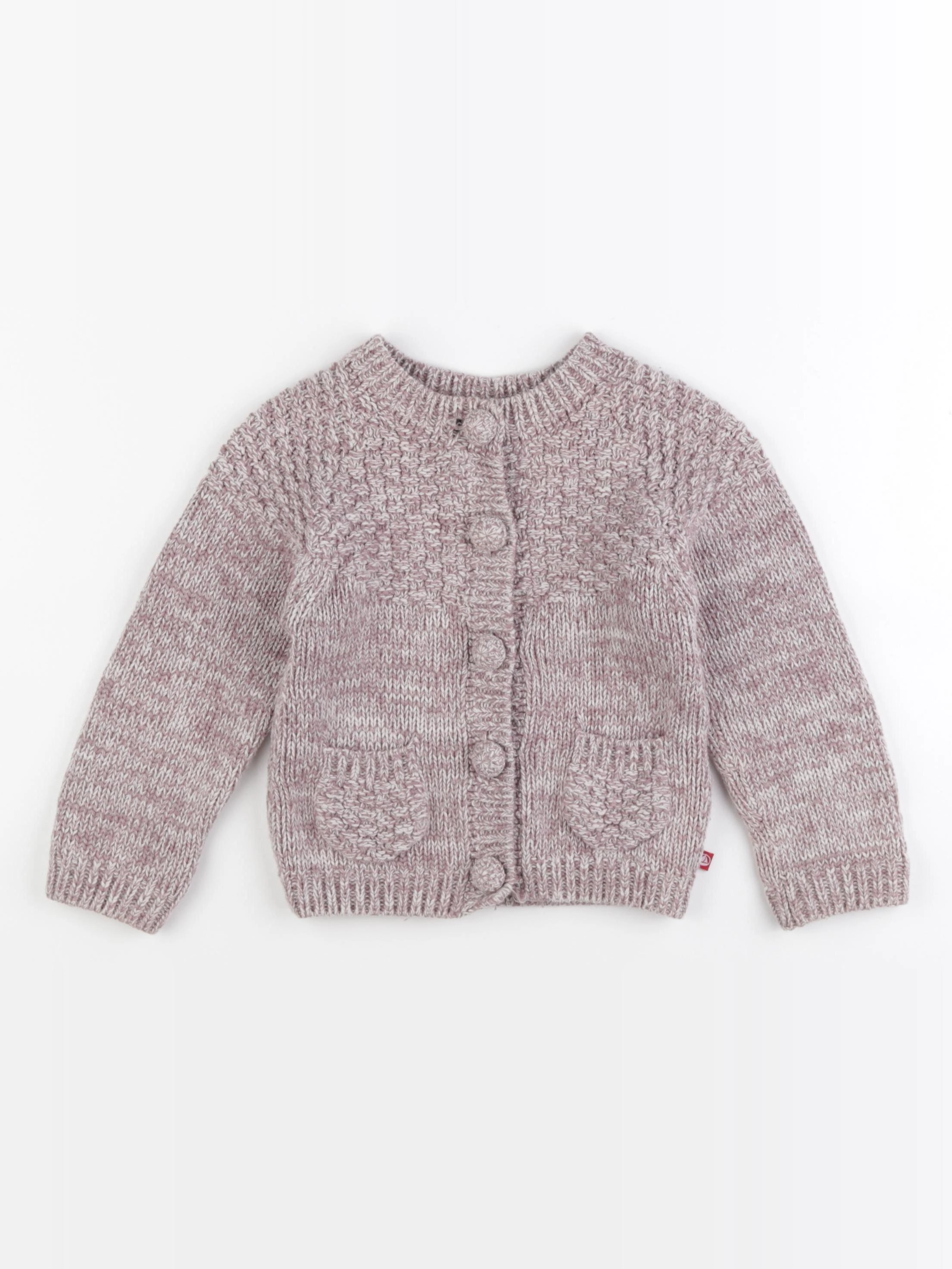 Petit Bateau - gilet violet - 4 ans
