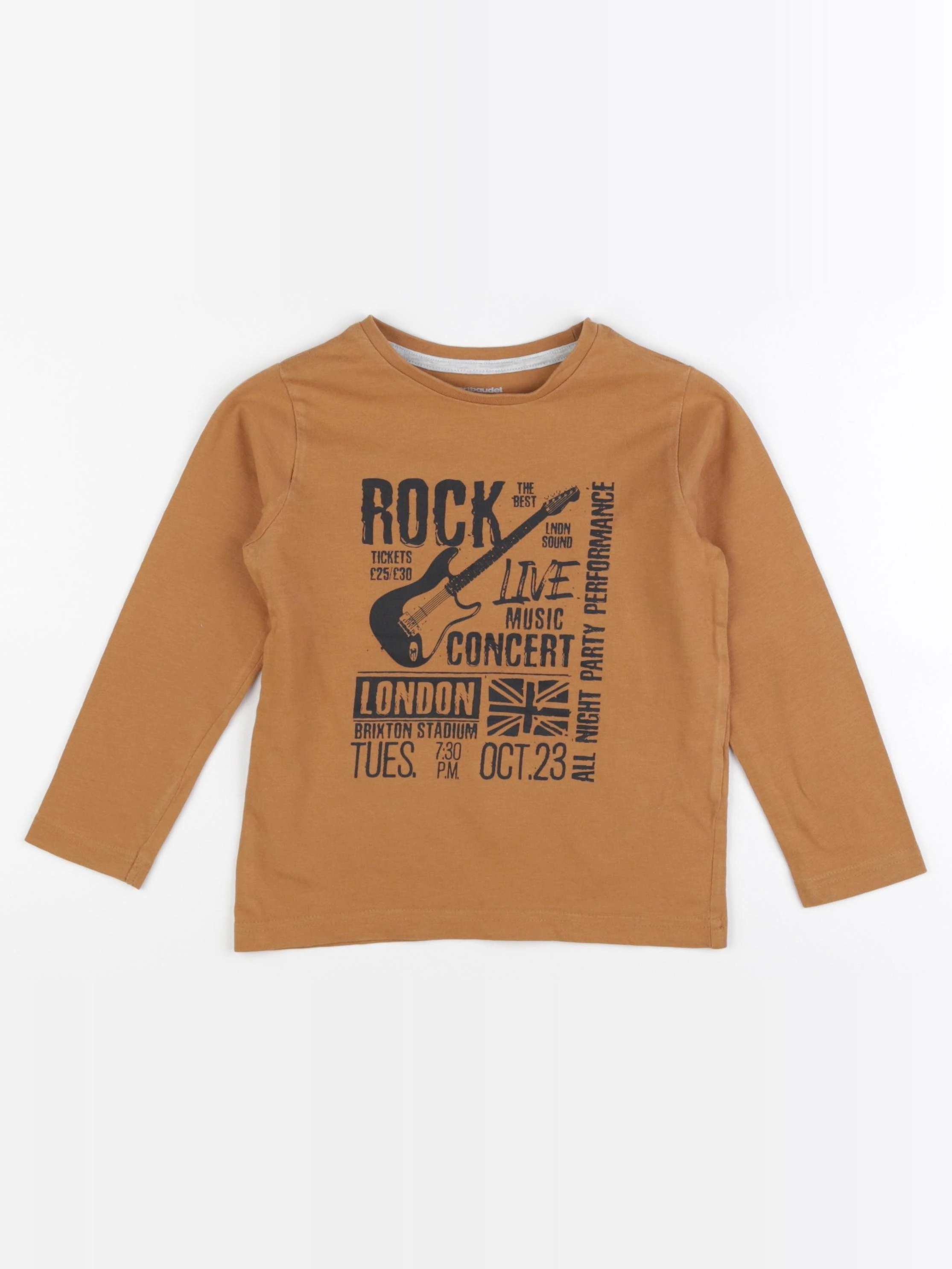 Vertbaudet - tee-shirt marron - 4 ans