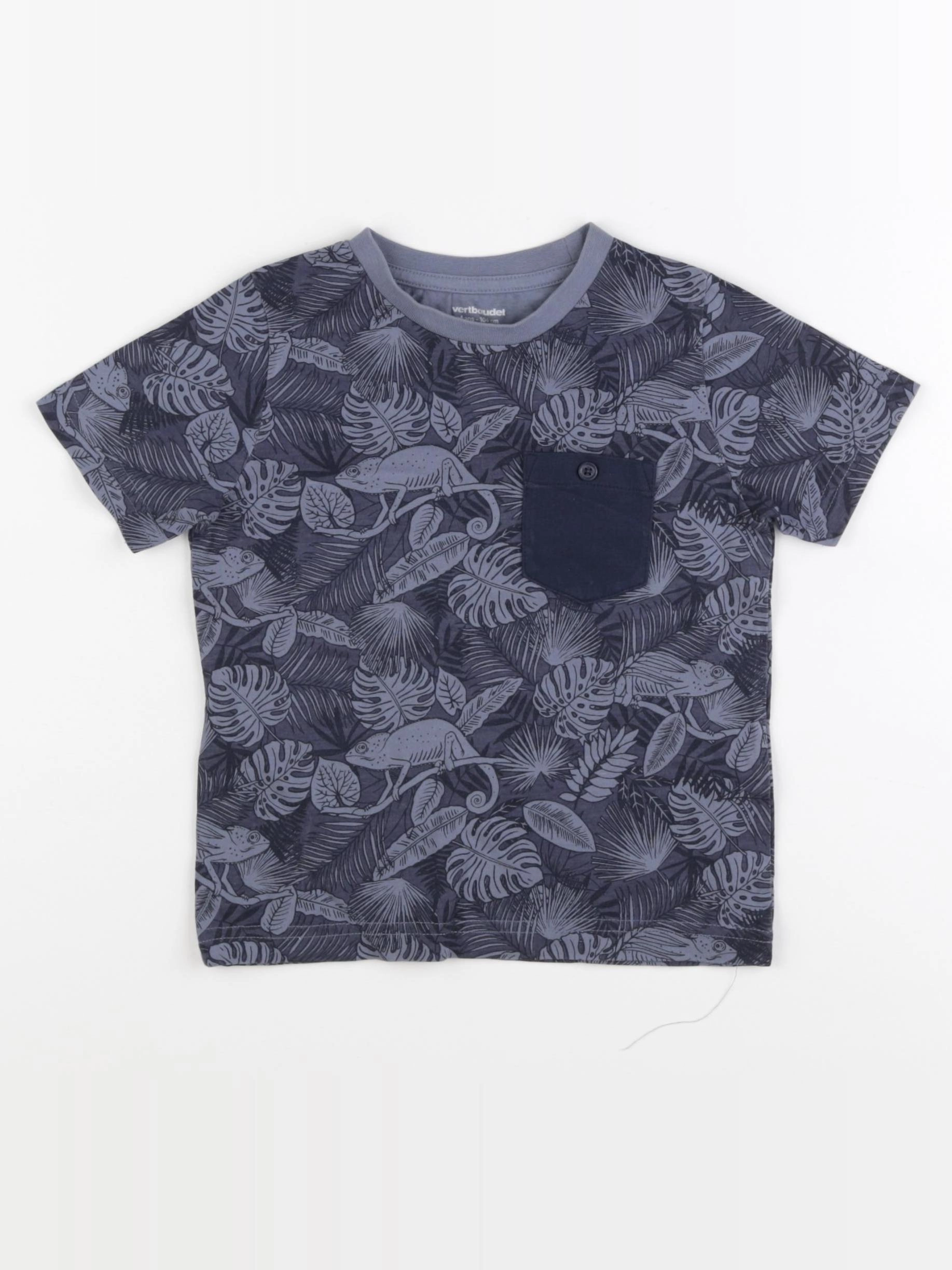 Vertbaudet - tee-shirt bleu - 4 ans