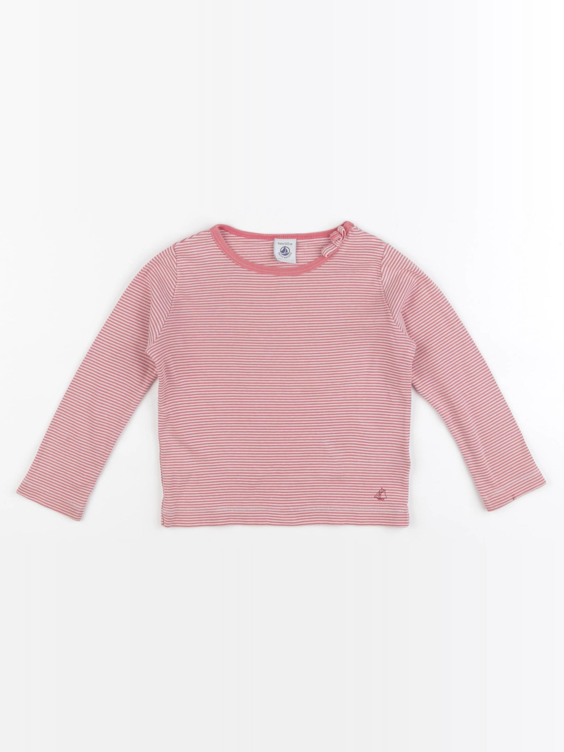 Petit Bateau - maillot de corps rose - 4 ans