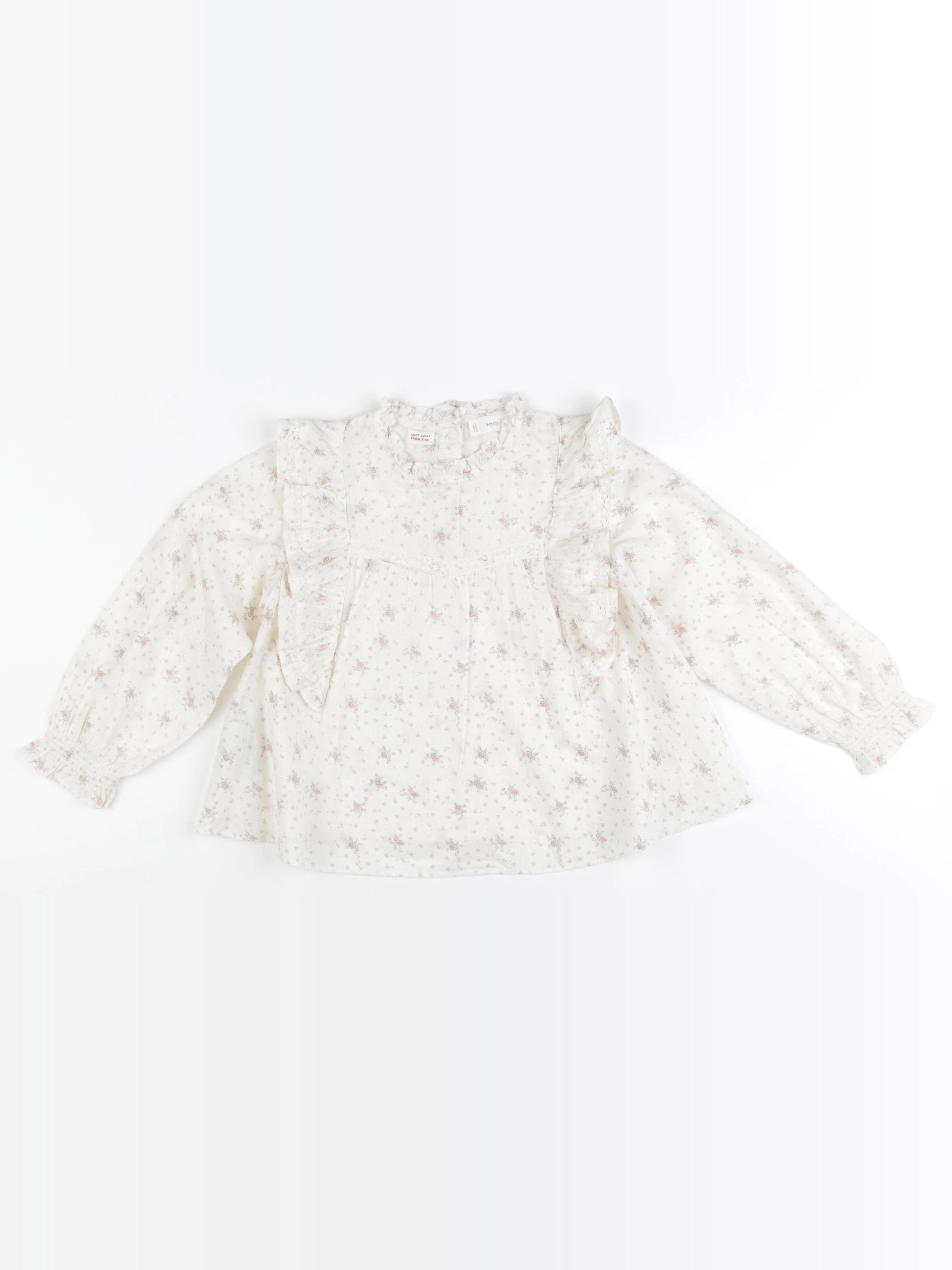 Mango - blouse beige - 4/5 ans