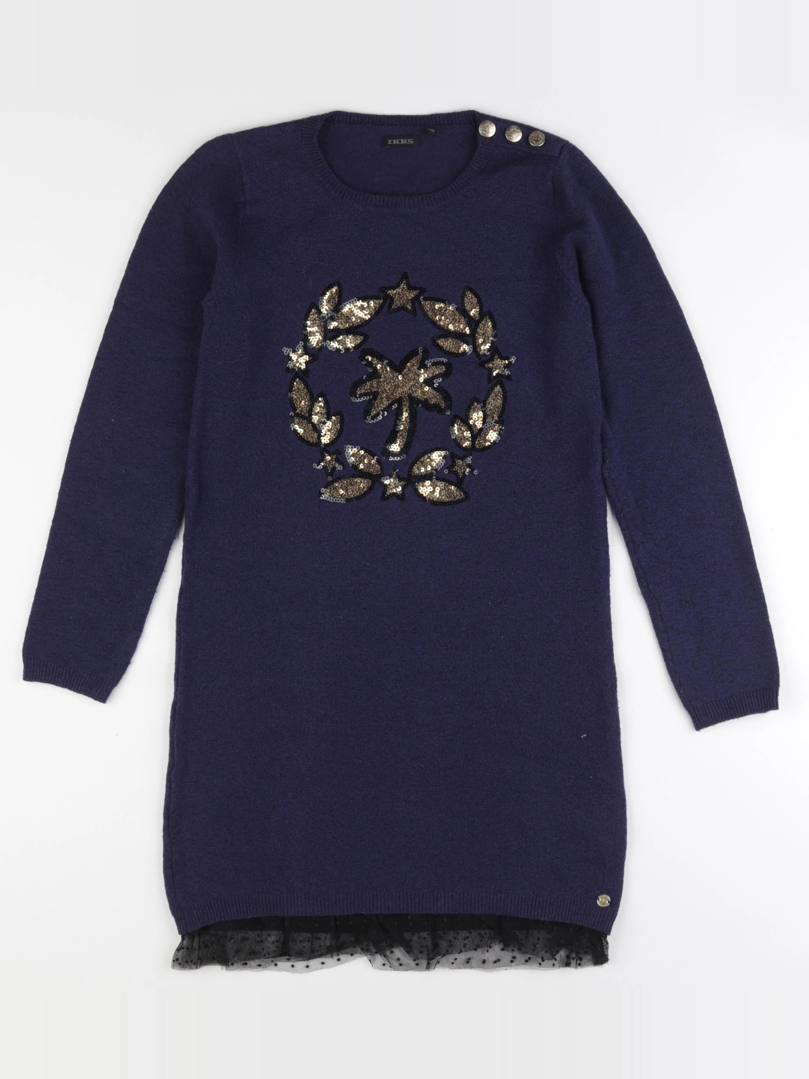 IKKS - robe bleu - 10 ans