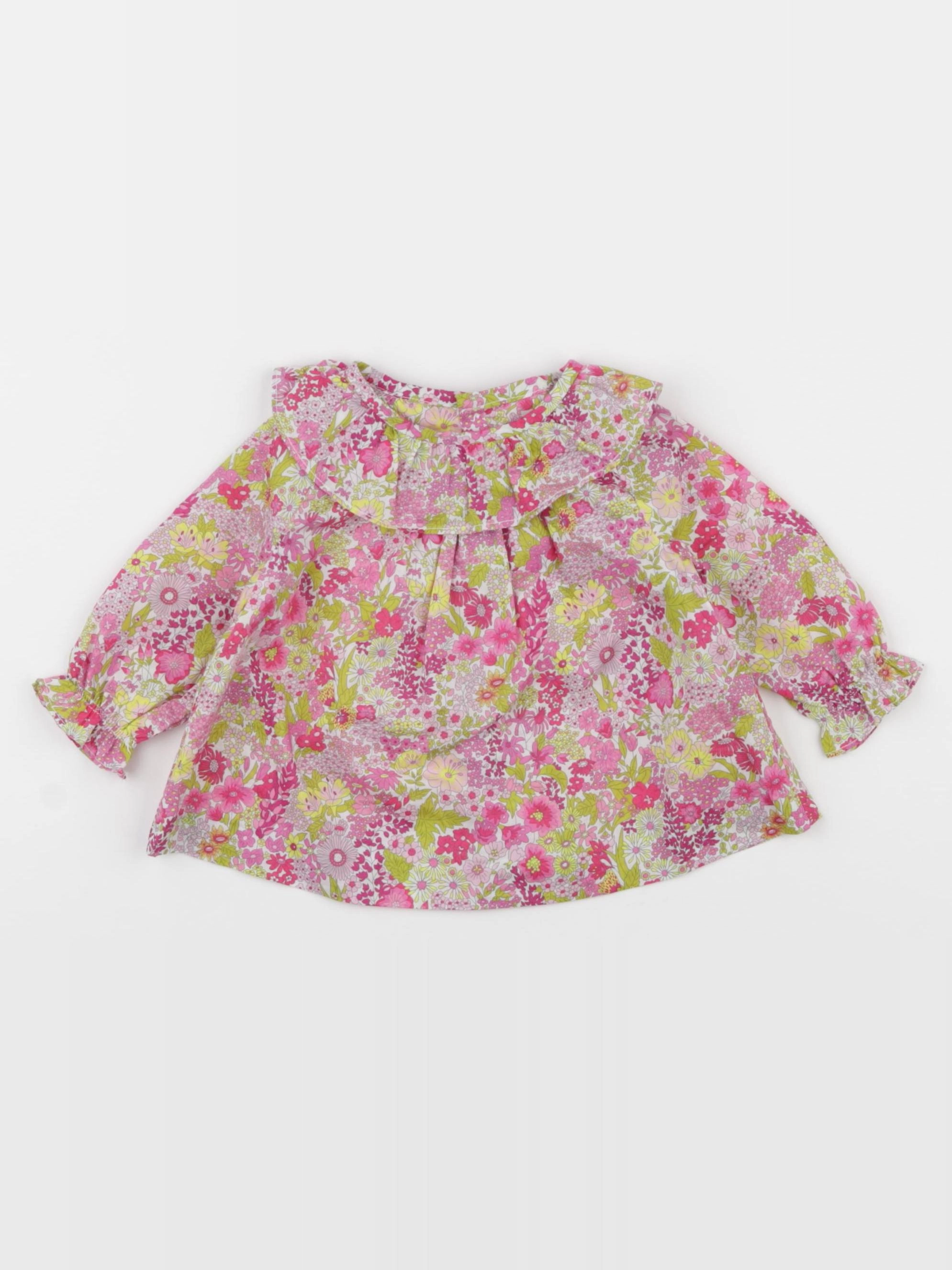 Jacadi - blouse liberty multicolore - 6 mois