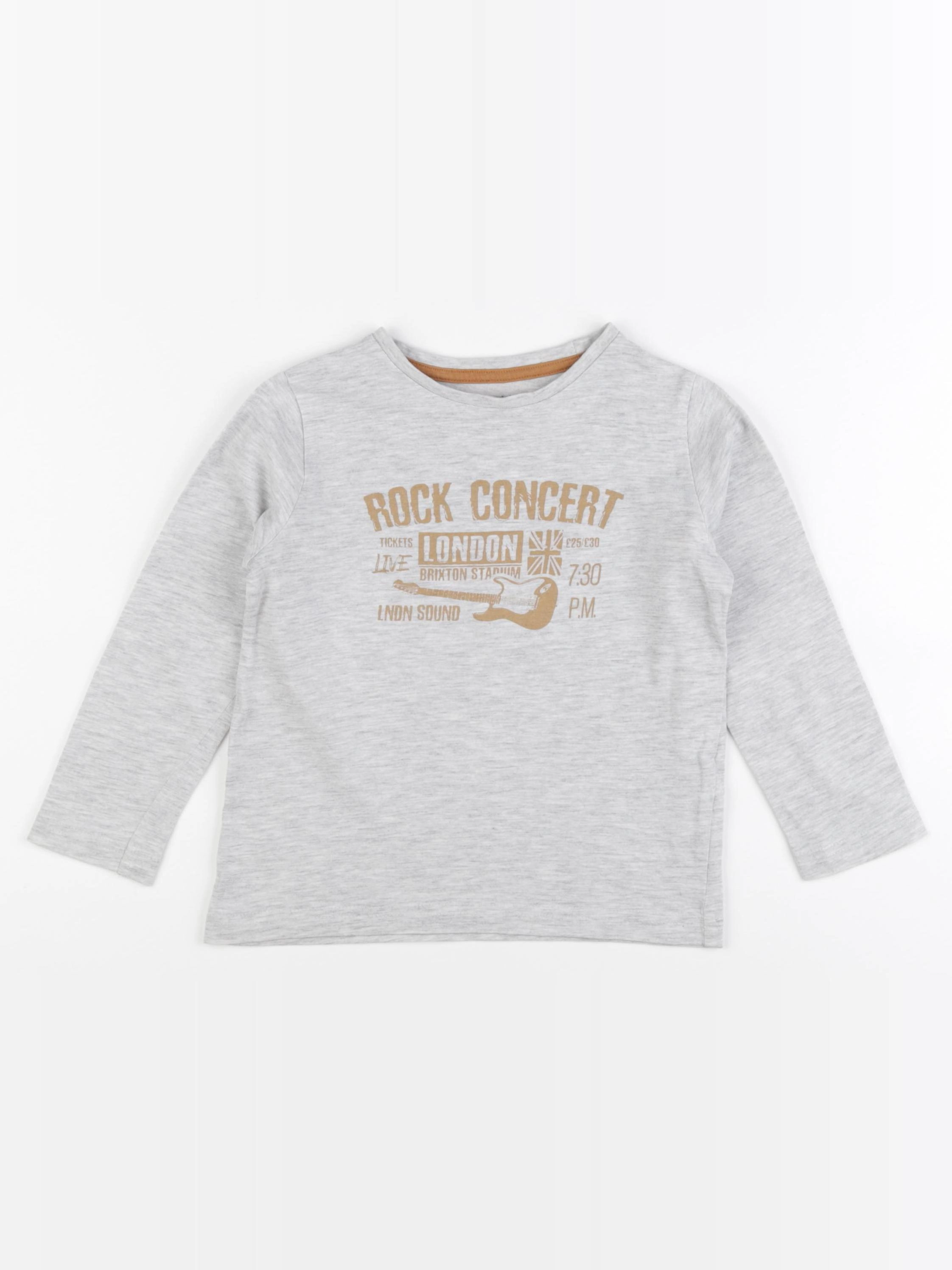 Vertbaudet - tee-shirt gris - 4 ans