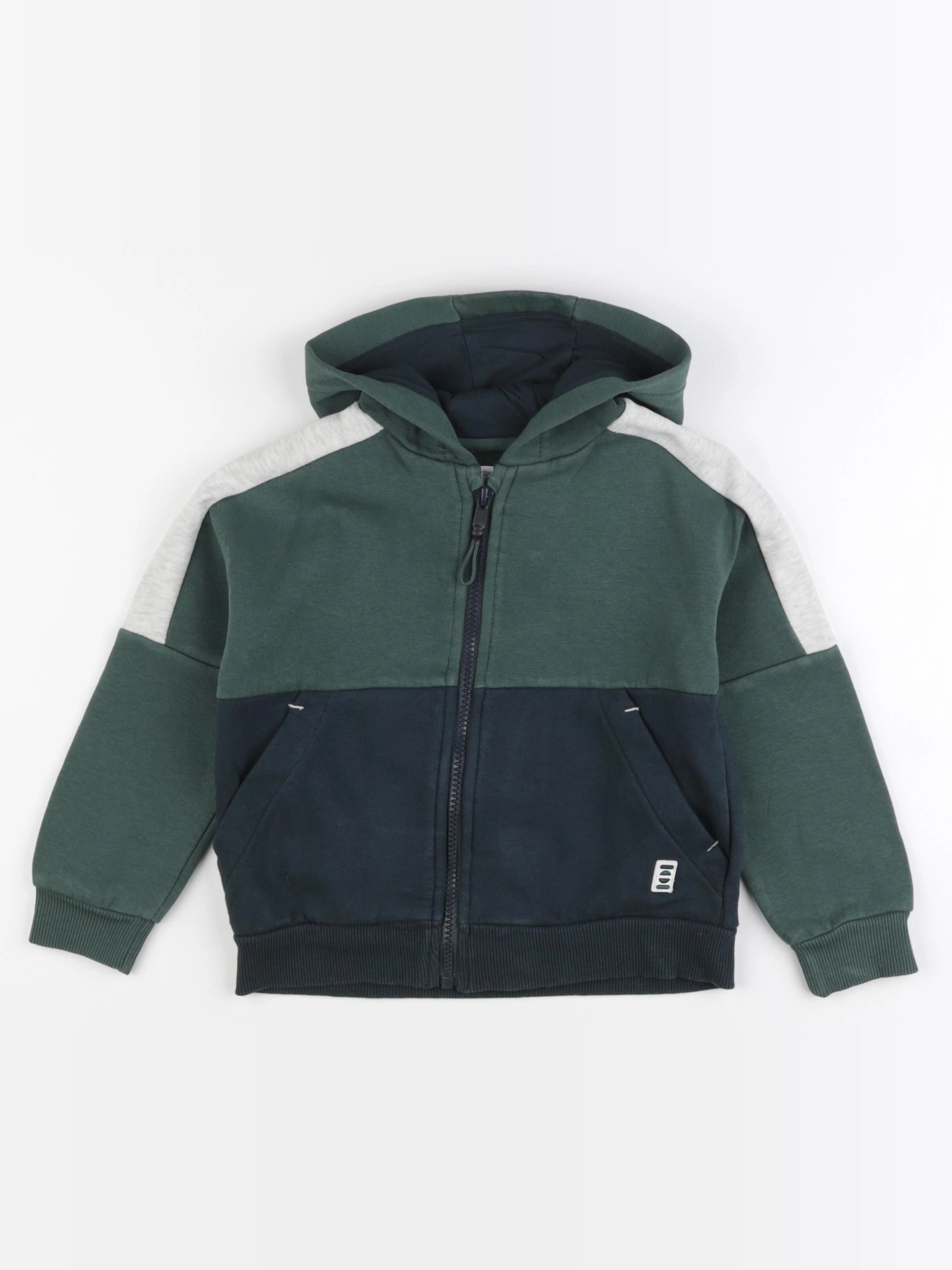 Vertbaudet - sweat vert - 4 ans