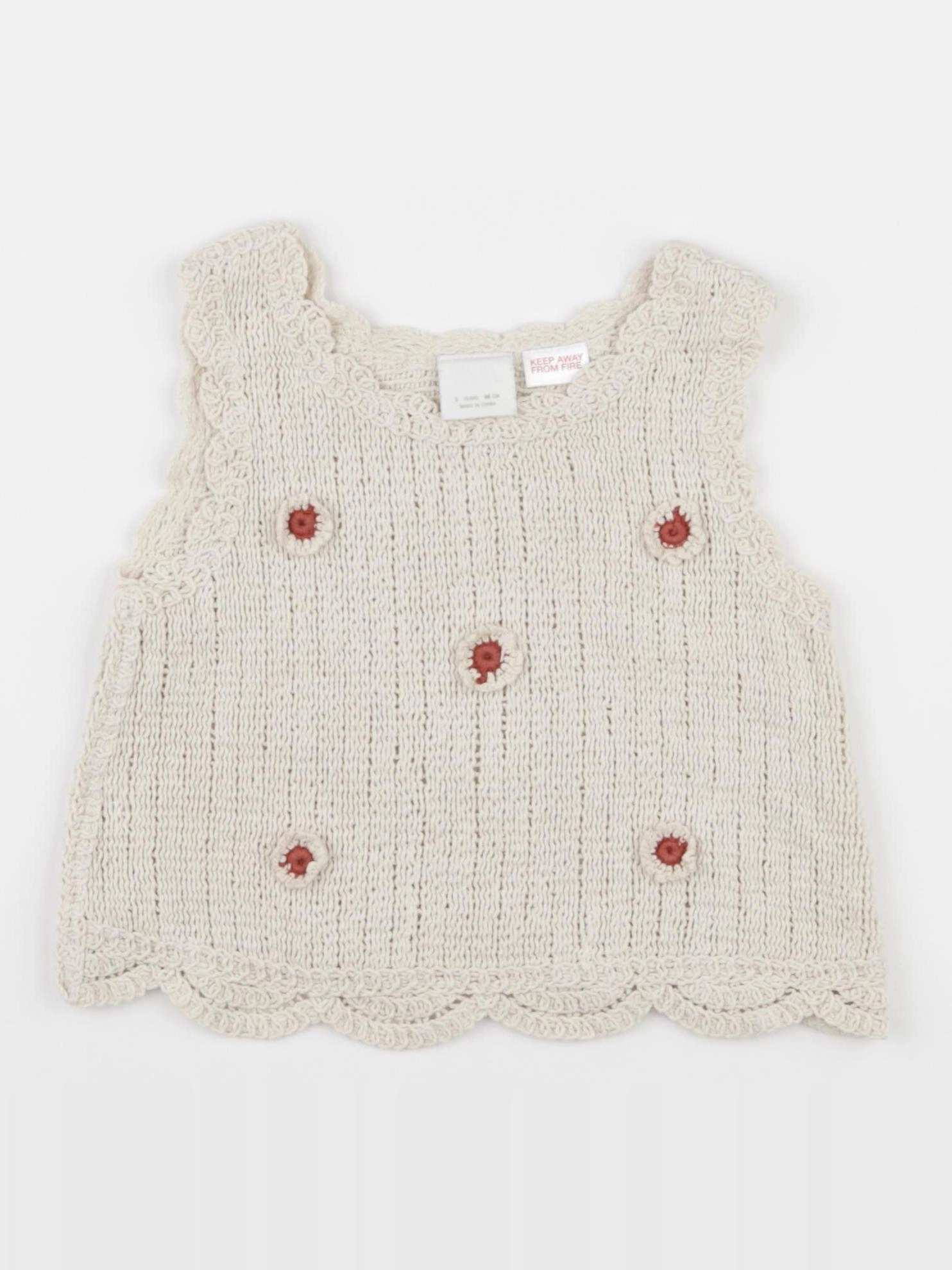 Zara - débardeur beige - 3 ans