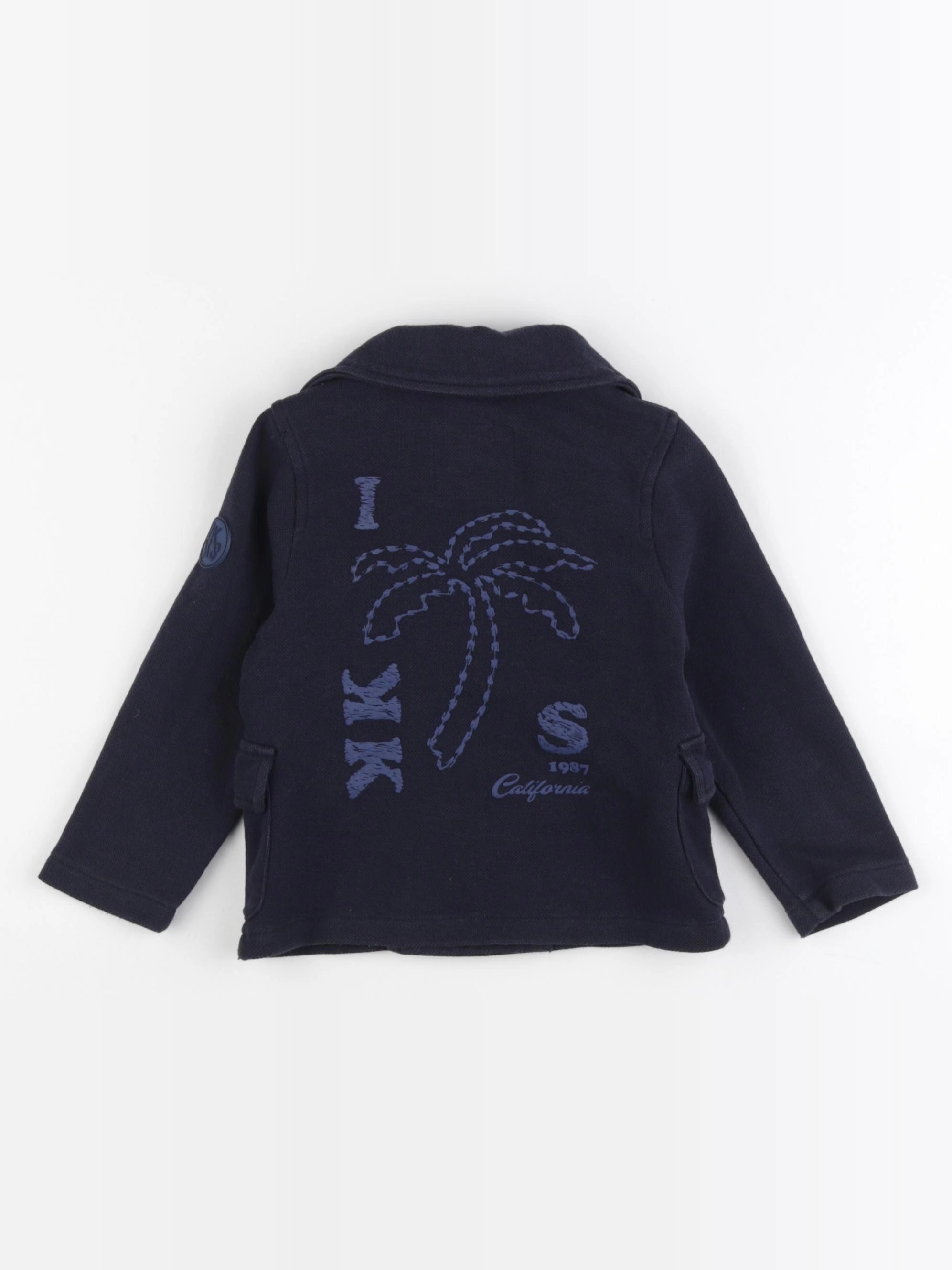 IKKS - veste imprimé au dos bleu - 2 ans