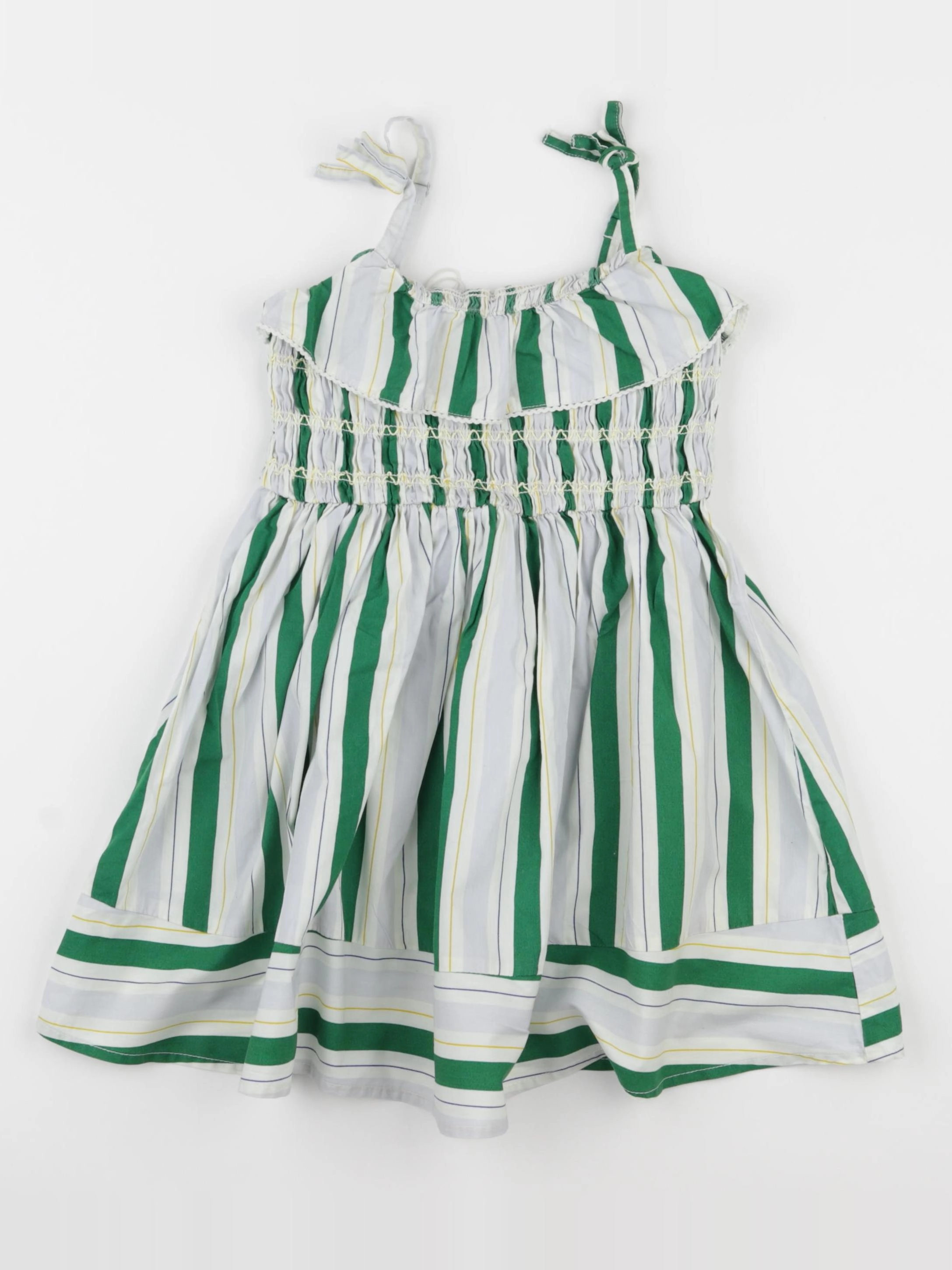 Monoprix - robe vert - 4 ans