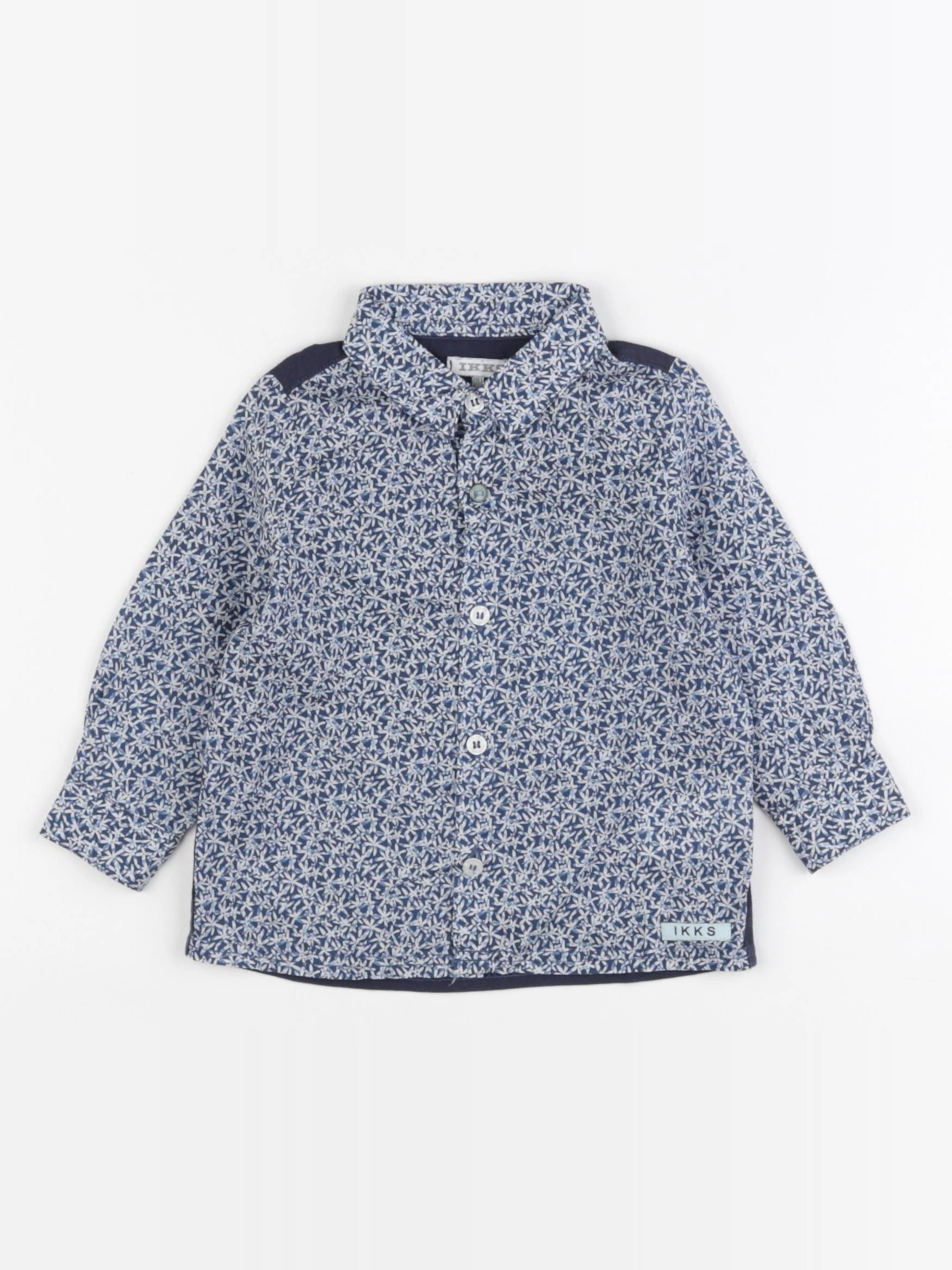 IKKS - chemise bleu - 12 mois