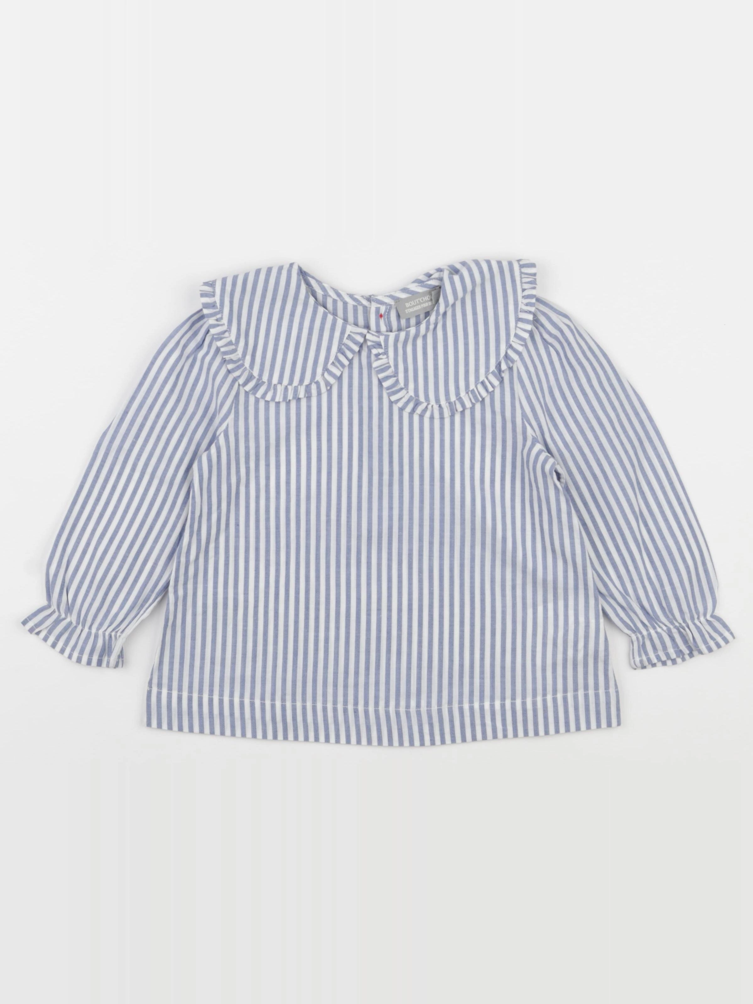 Boutchou - blouse bleu - 24 mois