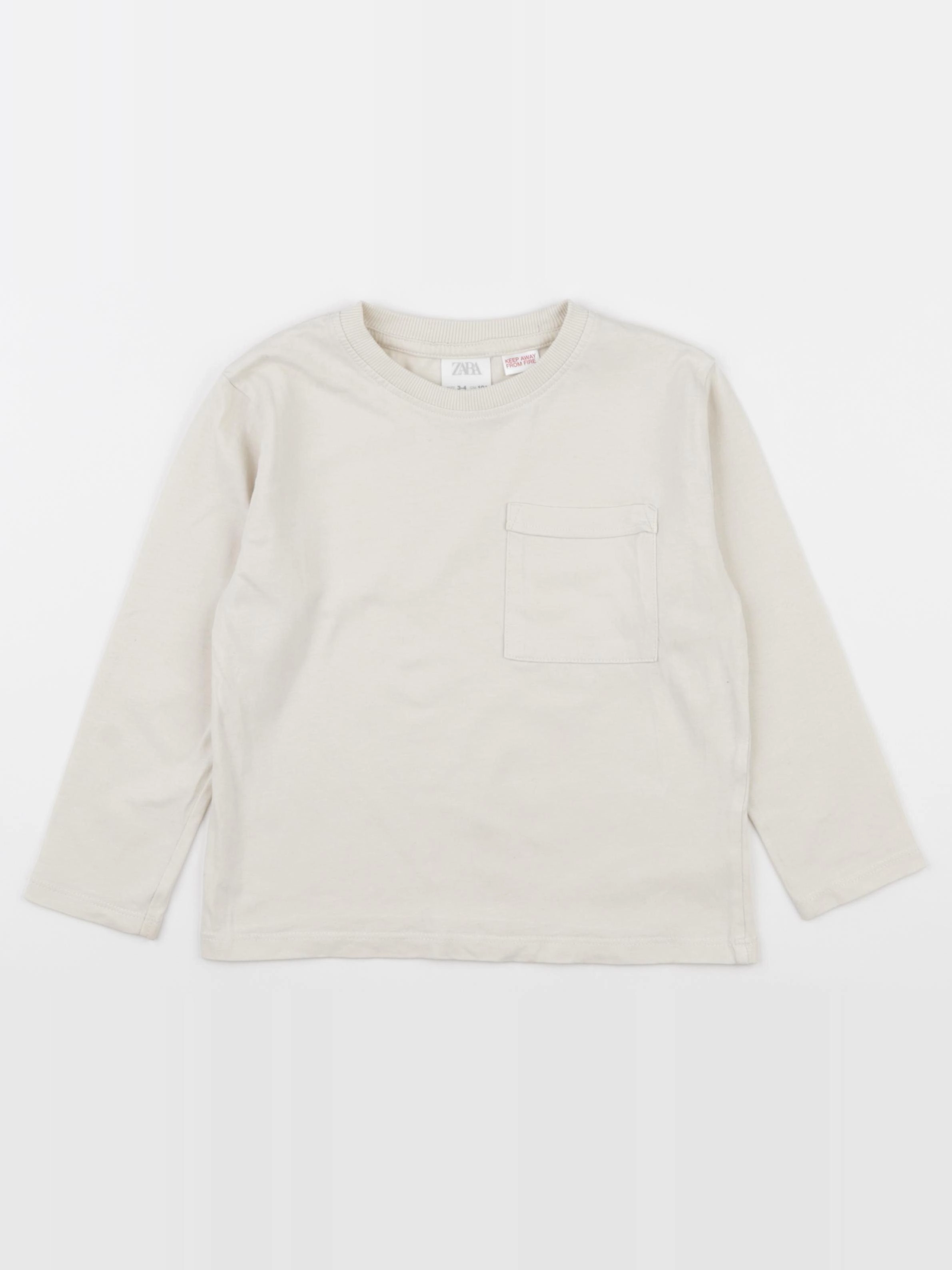 Zara - tee-shirt beige - 3/4 ans