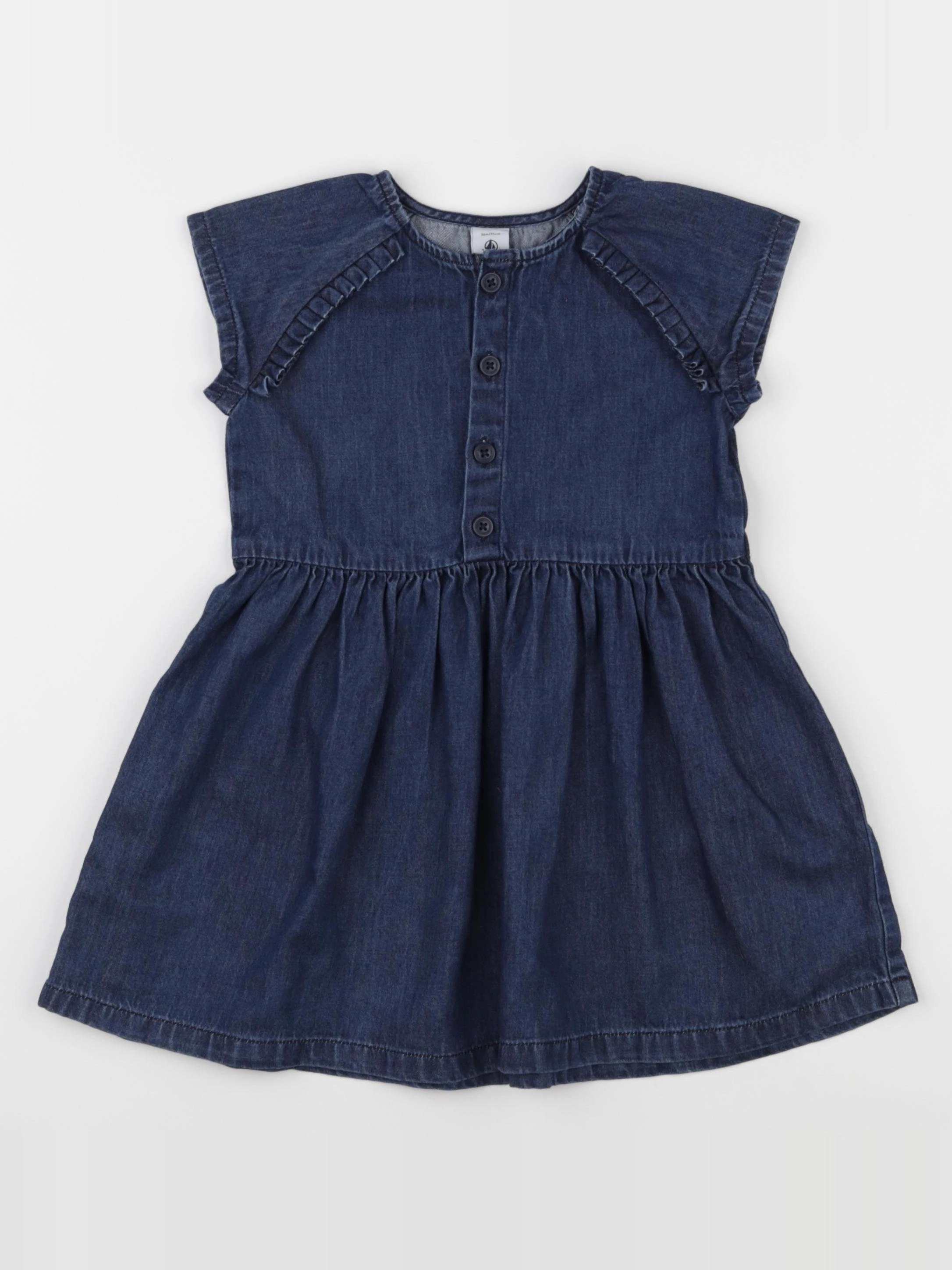 Petit Bateau - robe bleu - 36 mois