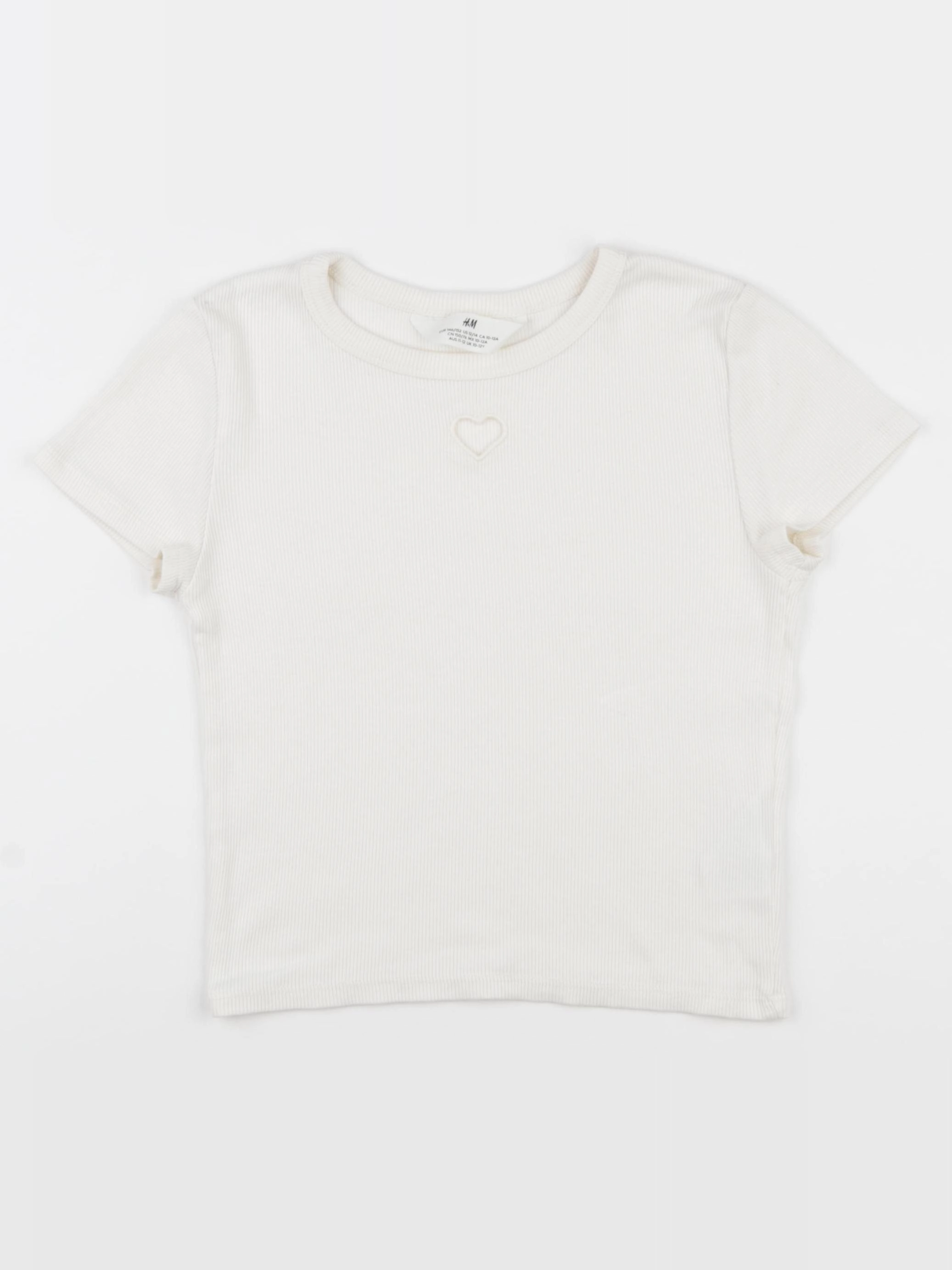 H&M - tee-shirt beige - 12/14 ans