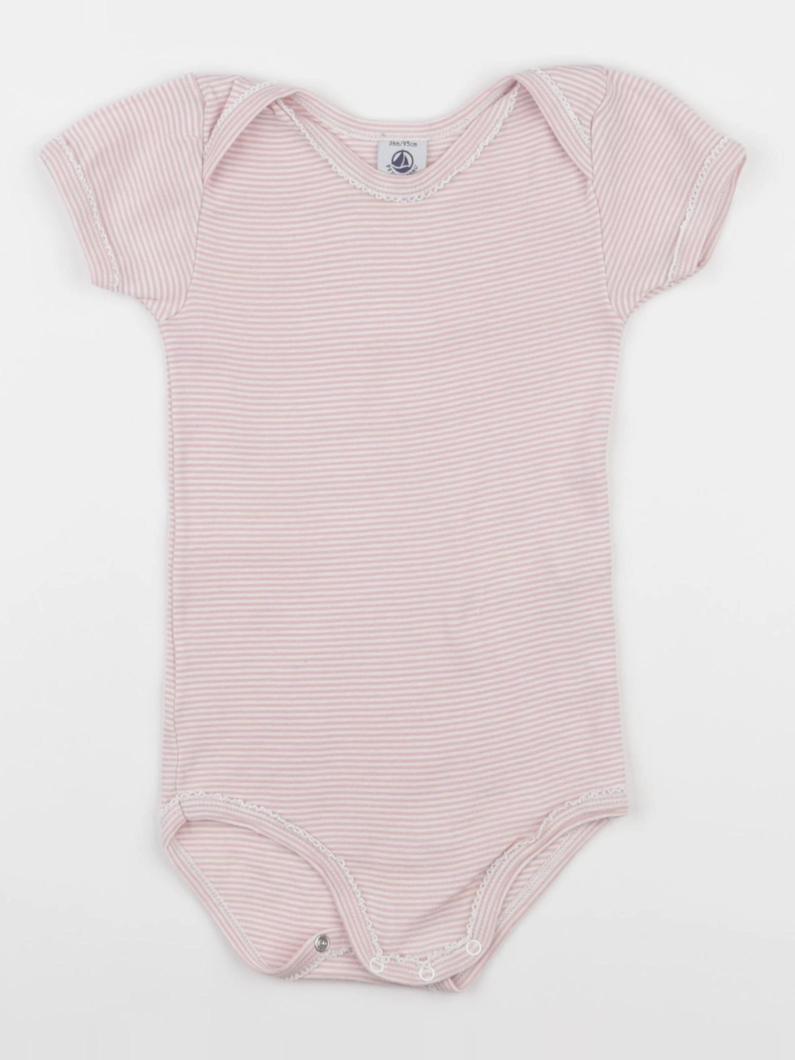 Petit Bateau - body rose - 36 mois