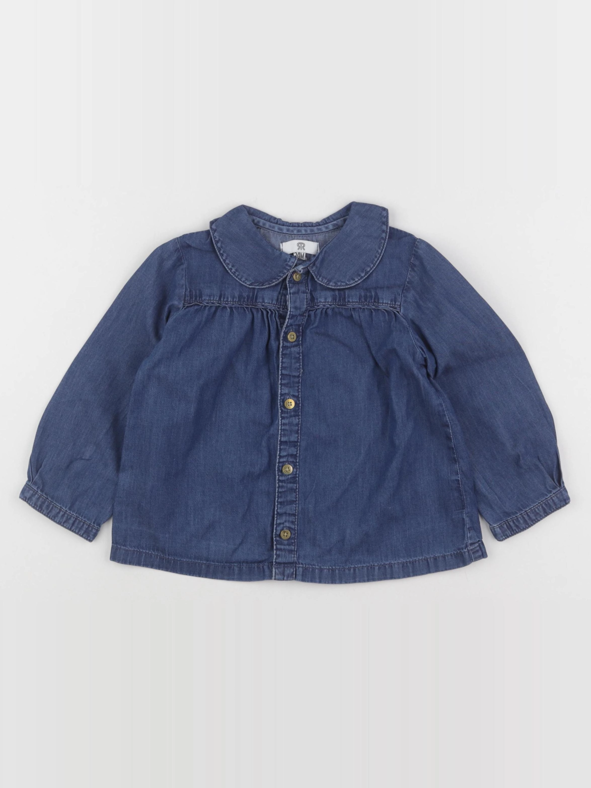 La Redoute - blouse bleu - 24 mois