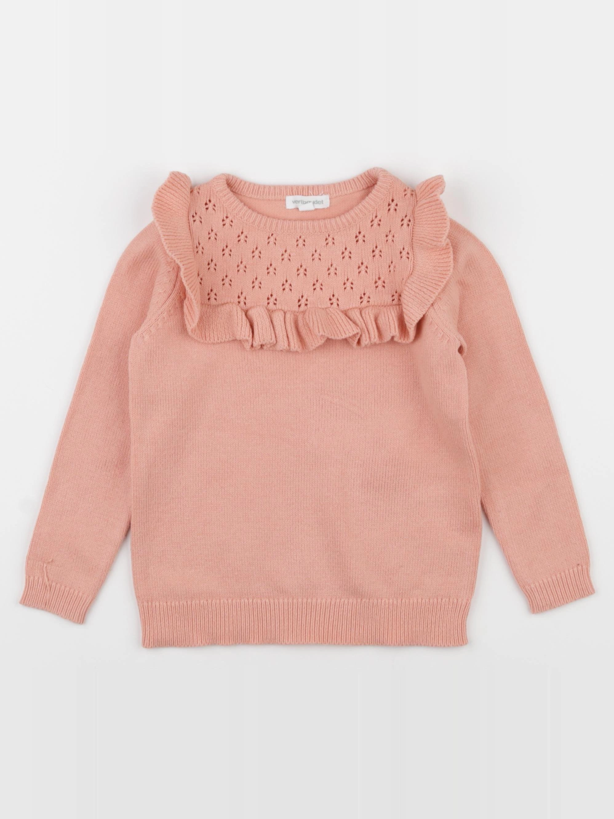 Vertbaudet - pull orange - 3 ans