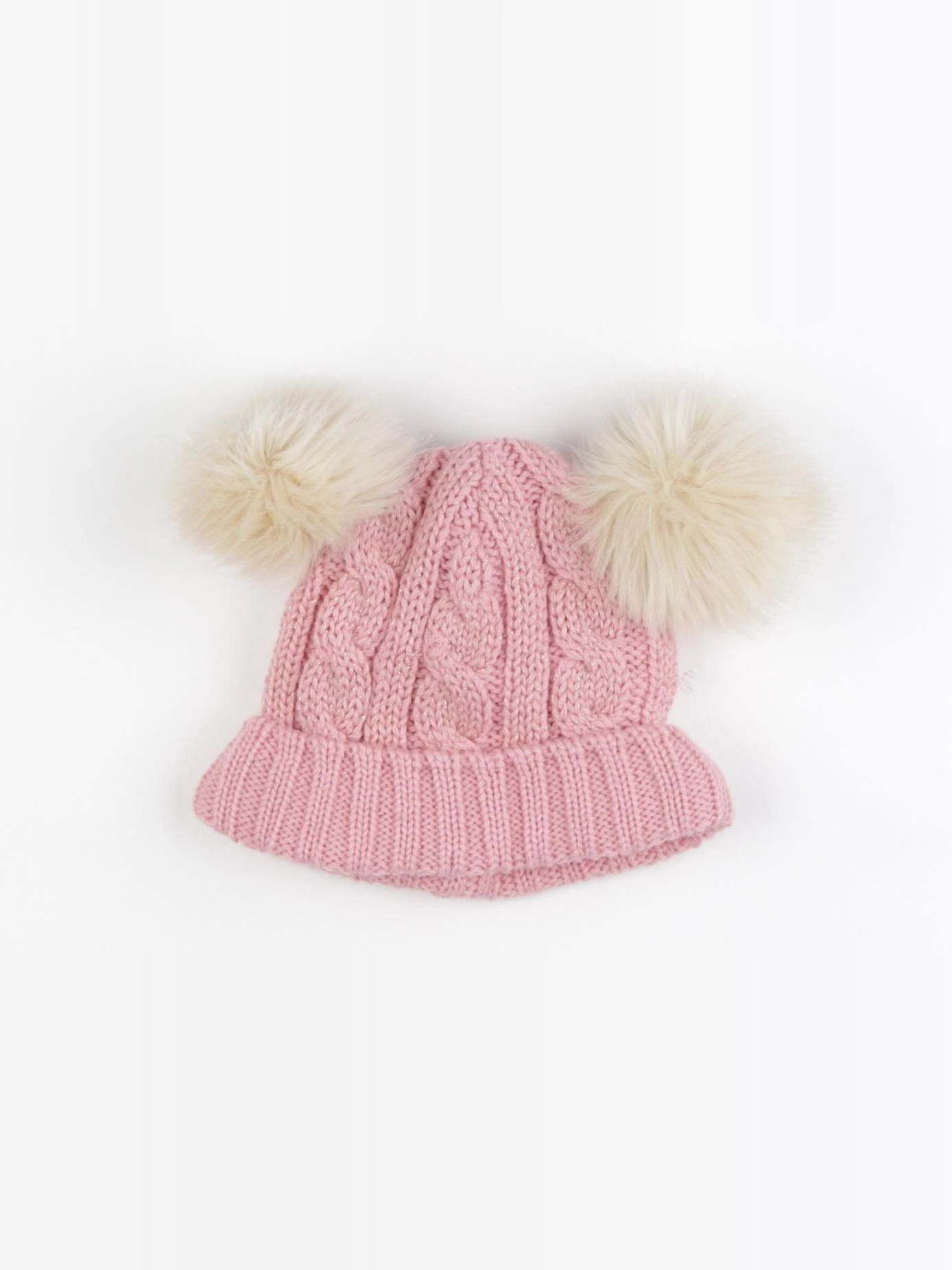 Petit Bateau - bonnet rose - 2/3 ans