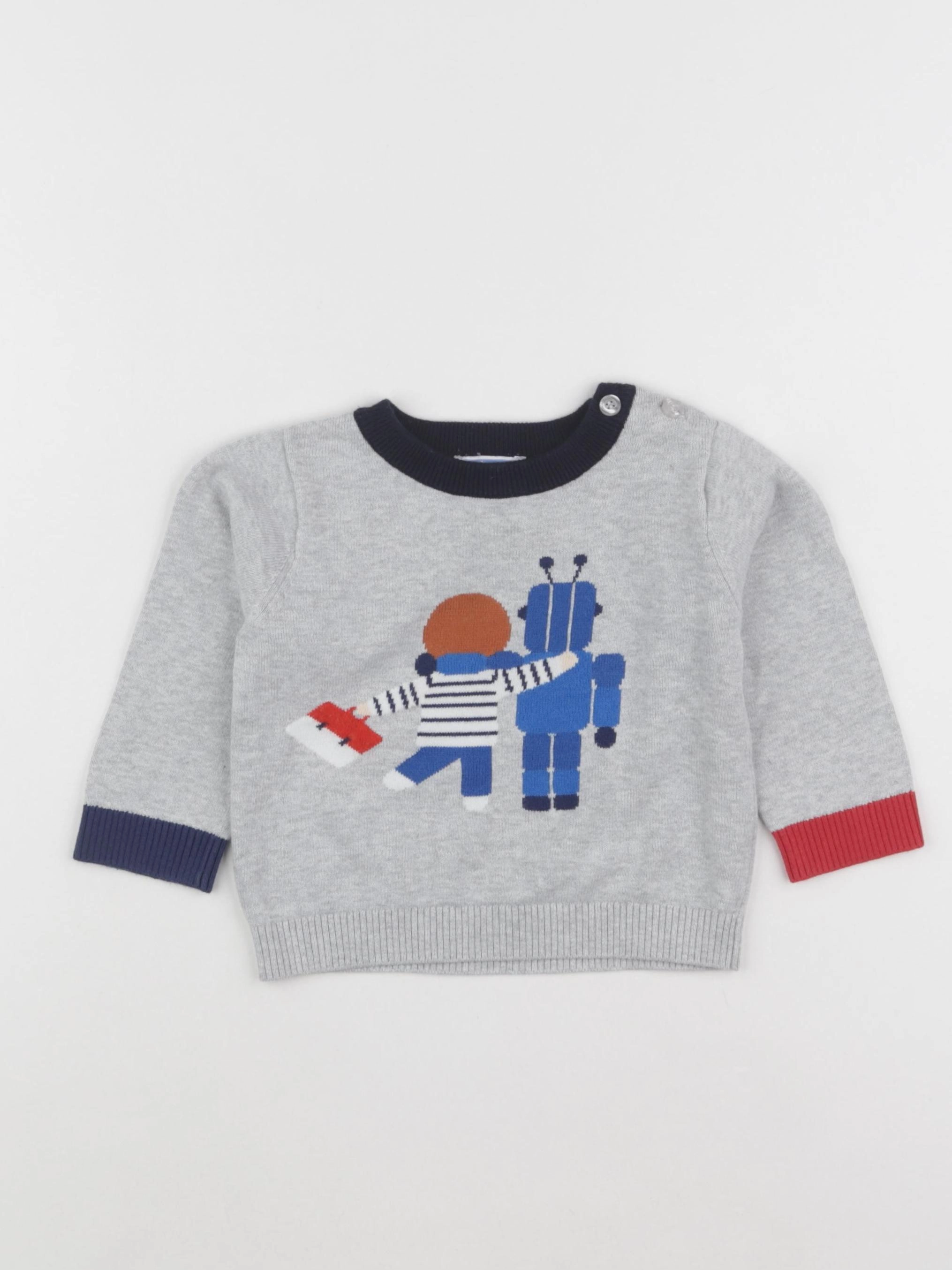 Jacadi - pull multicolore - 18 mois