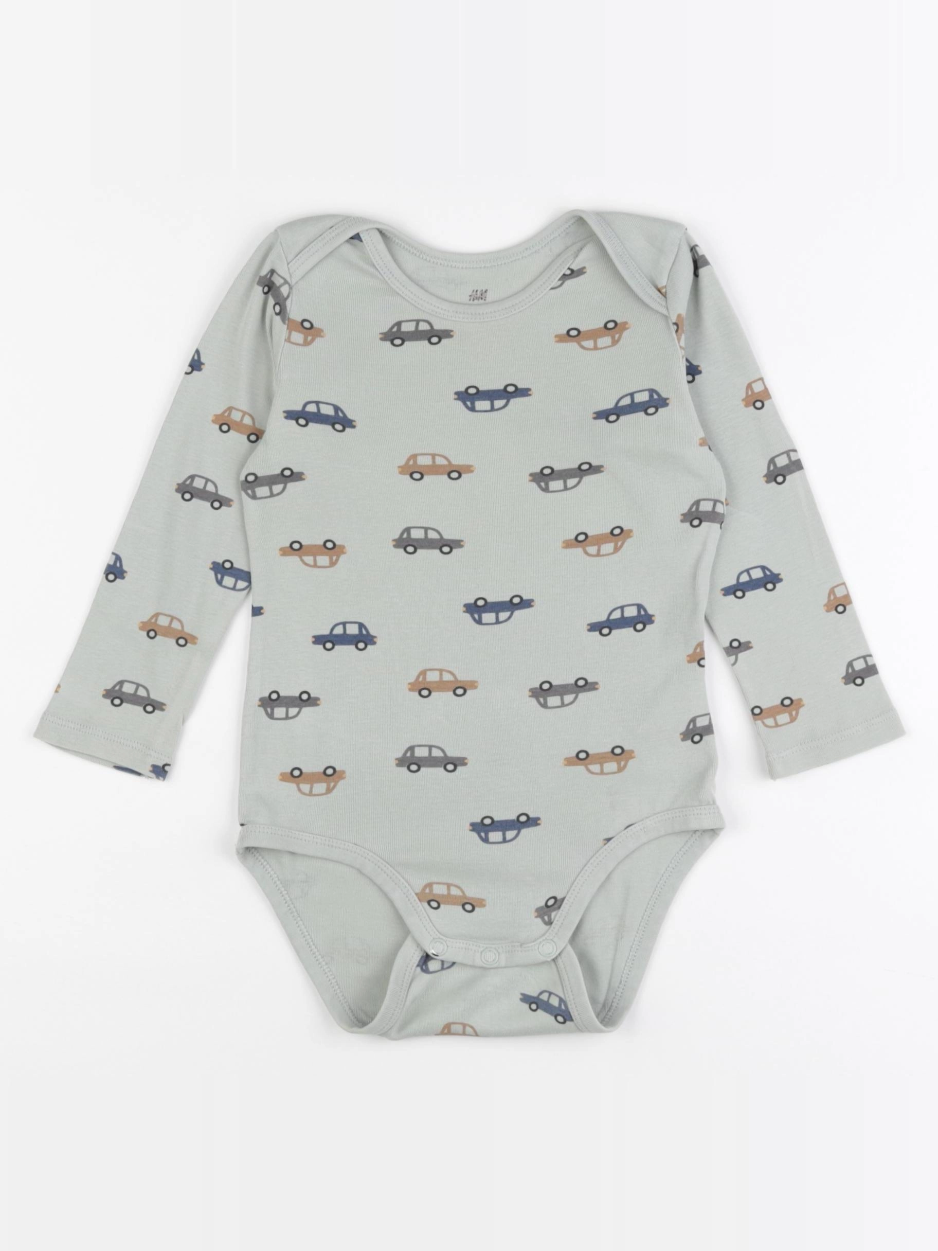 H&M - body vert - 12/18 mois