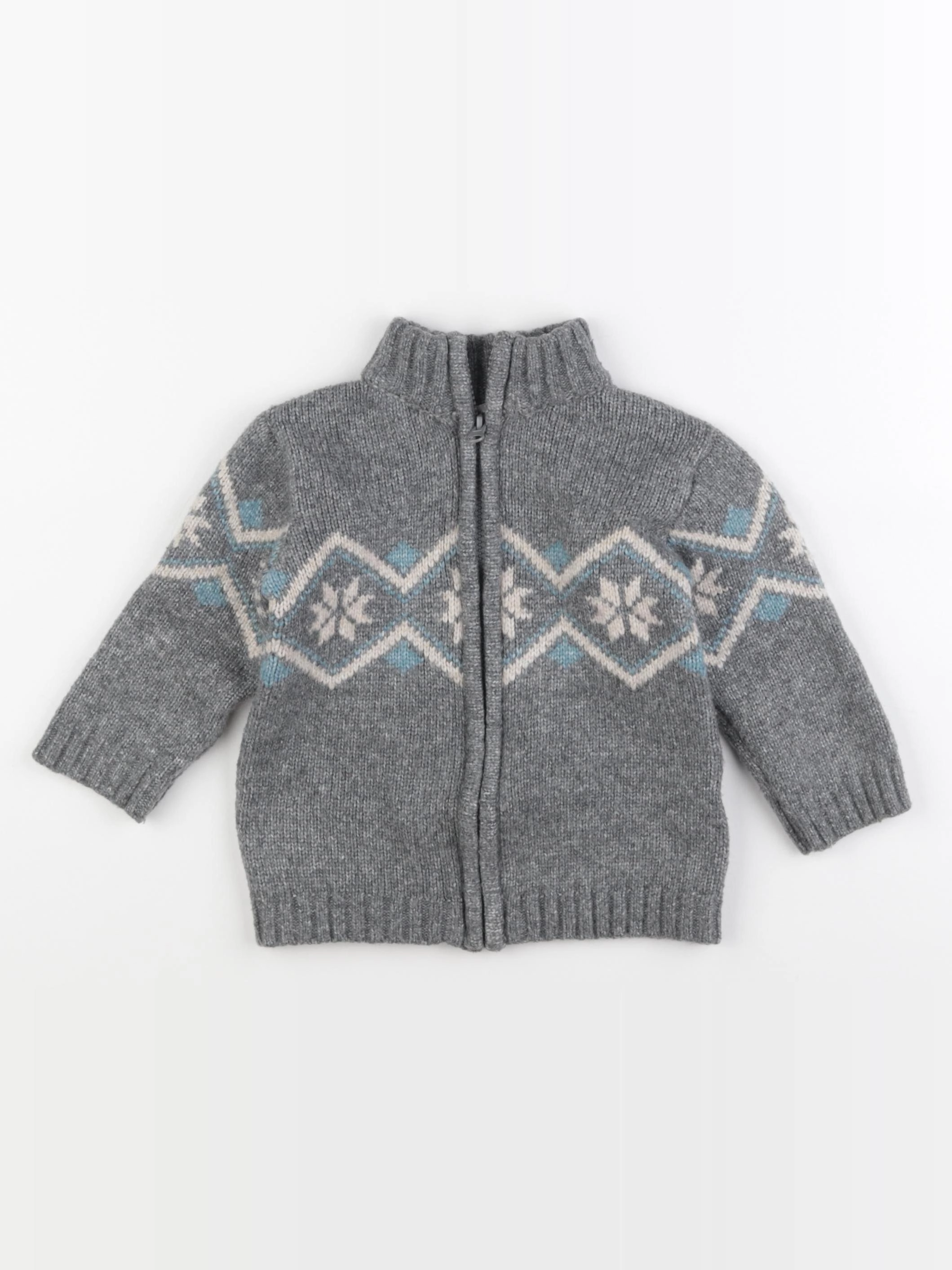 La Redoute - gilet gris - 2 ans