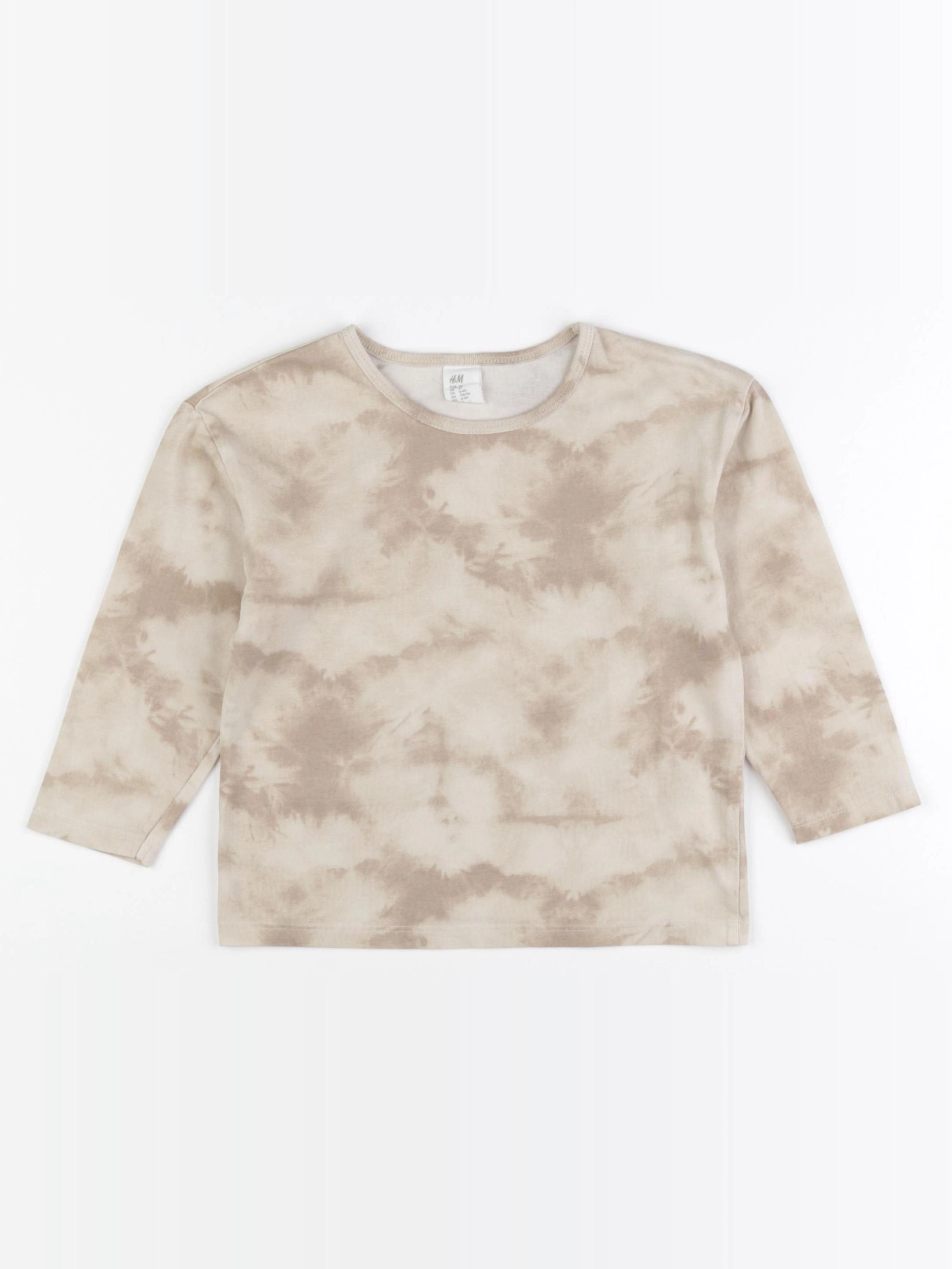 H&M - tee-shirt beige - 3/4 ans