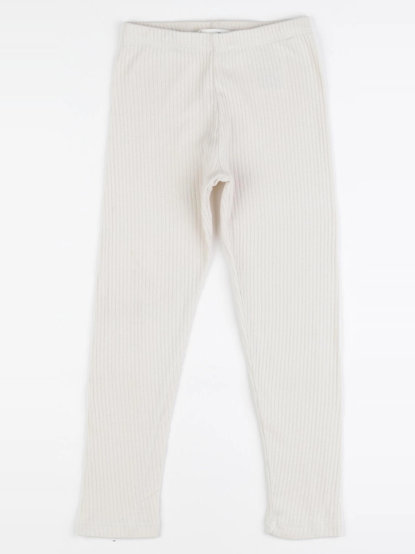 H&M - legging beige - 4/5 ans