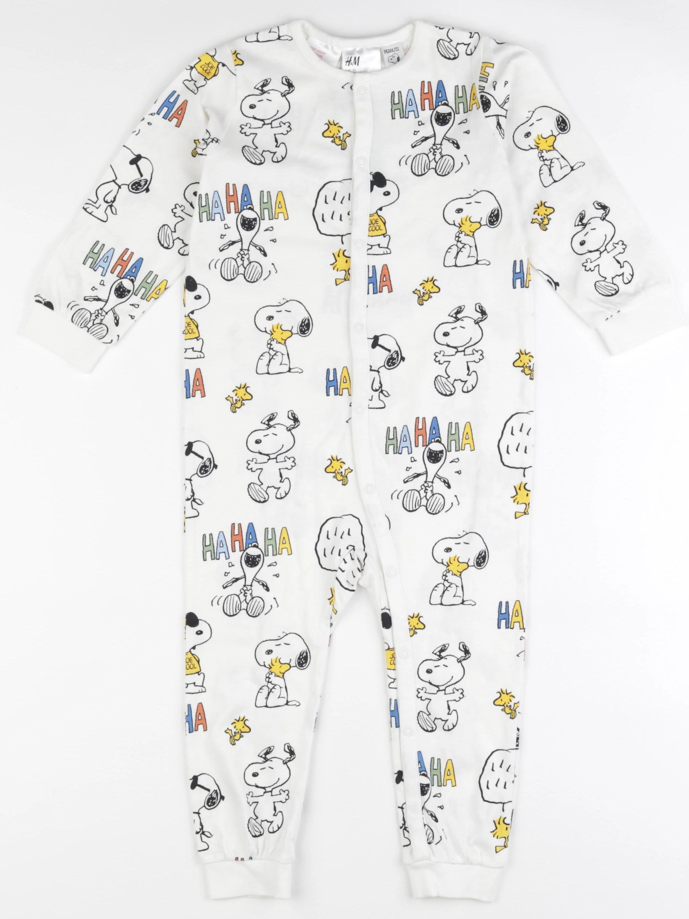 H&M - pyjama coton blanc - 12/18 mois