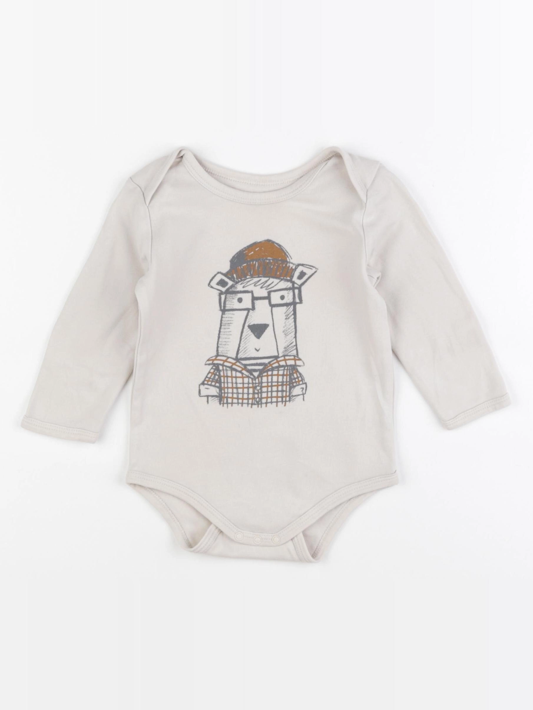 Vertbaudet - body beige - 18 mois